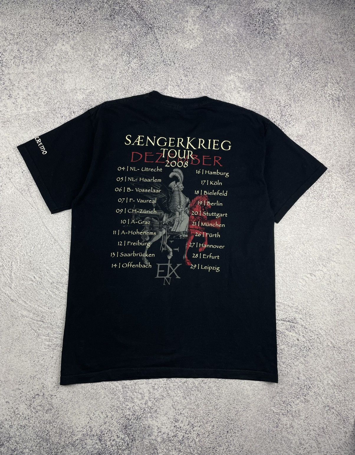 Fruit Of The Loom Vintage 2008 In Extremo Tour Graphic Tee T-shirt Size L Size US L / EU 52-54 / 3 - 5 Thumbnail
