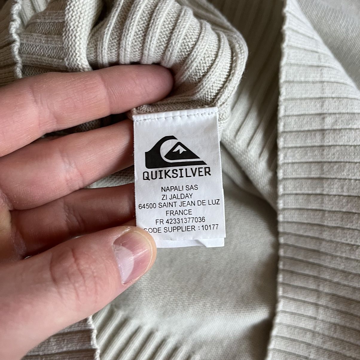 20471120 × If Six Was Nine × Quiksilver Vintage Avantgarde Quiksilver Sleeve Logo Knitwear Sweater Size US XL / EU 56 / 4 - 9 Thumbnail
