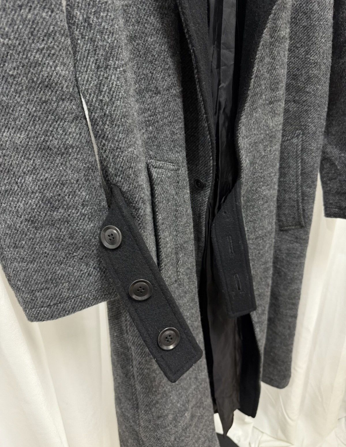 Yohji Yamamoto Yohji Yamamoto Y's Heavy Wool Blend Patchwork Coat Size US S / EU 44-46 / 1 - 4 Thumbnail