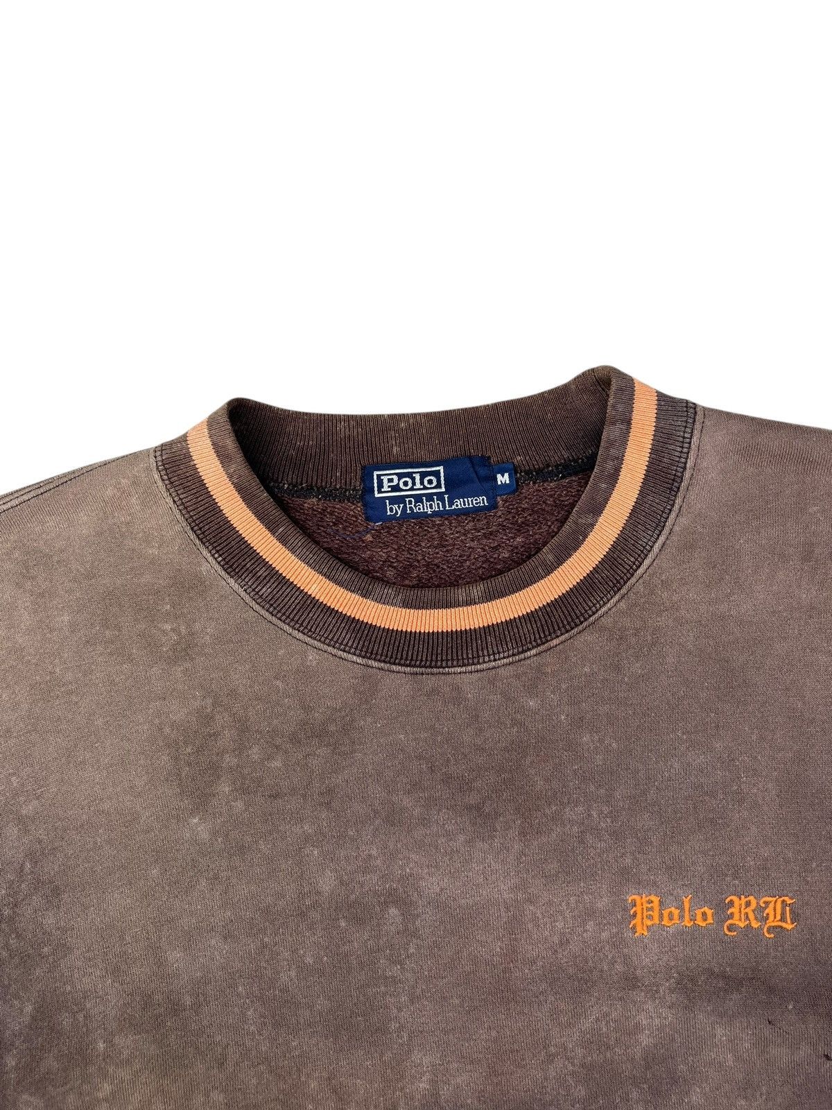 Polo Ralph Lauren Trashed 90s Polo Ralph Lauren Distress Sun Faded Sweatshirt Size US M / EU 48-50 / 2 - 6 Thumbnail