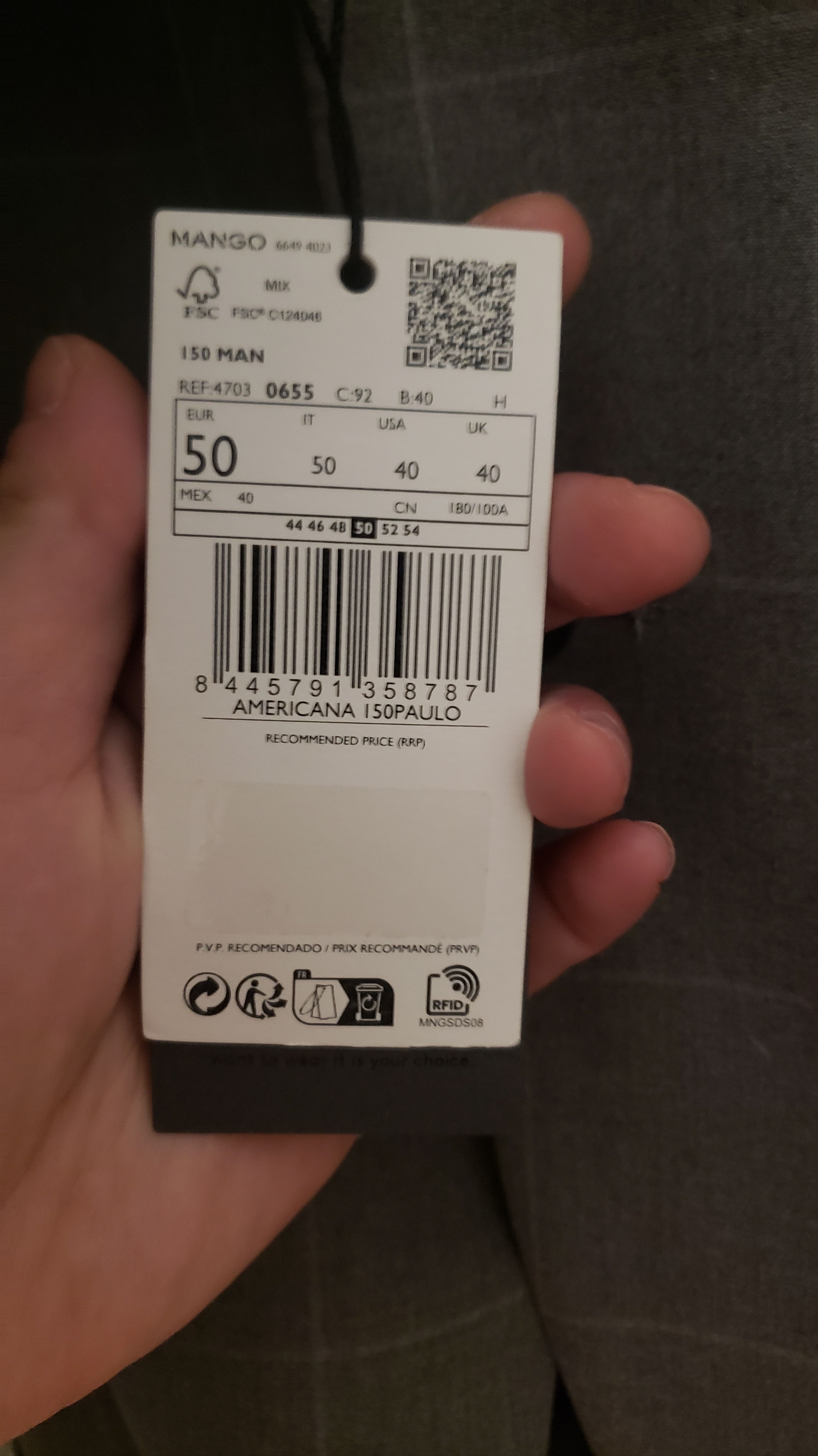 Mango Mango MNG suit (blazer and pants) Size 40R - 5 Thumbnail