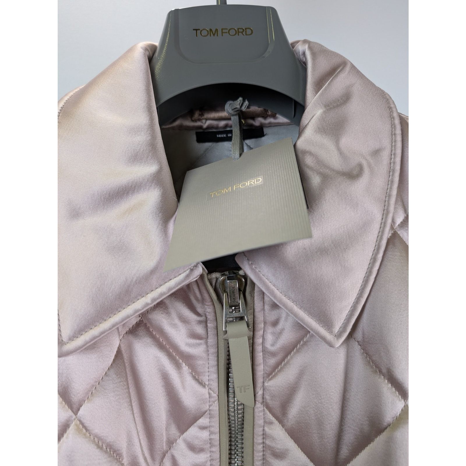 Tom Ford o1rshd1 Outerwear Blouson Bomber Jacket in Light Pink Size US M / EU 48-50 / 2 - 6 Thumbnail