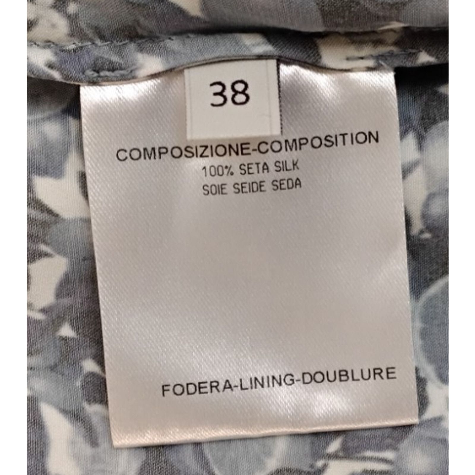 Stella McCartney Stella McCartney 100% Silk Blouse Women's 38 Blue & White Size XS / US 0-2 / IT 36-38 - 9 Thumbnail