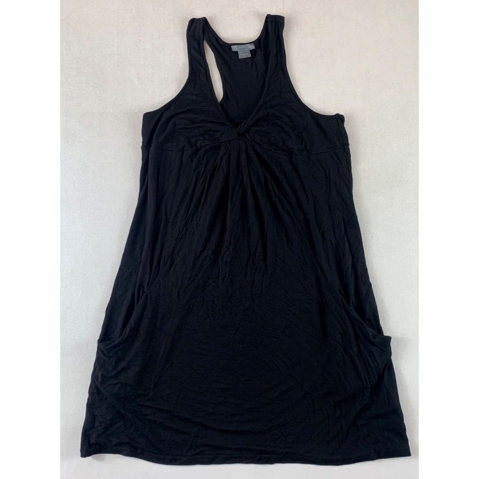 Armani Exchange ARMANI EXCHANGE BLOUSE WOMENS SMALL BLACK SLEEVELESS Size S / US 4 / IT 40 - 2 Thumbnail