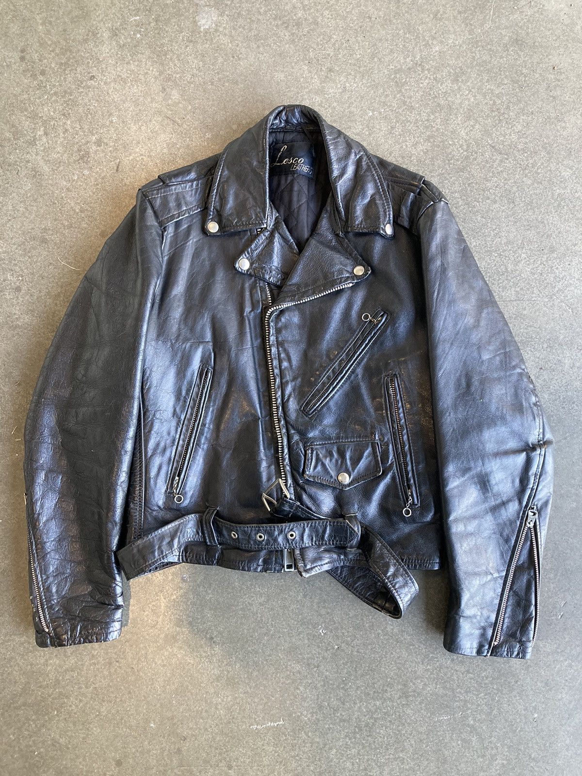 Lesco Leathersヴィンテージ　ライダース　 hedi slimane Hedi Slimane Vintage Lesco Leather Jacket Hedi Slimane | Grailed