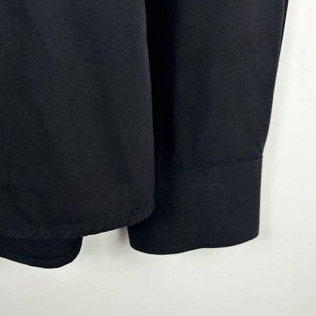 Burberry Burberry Logo Letter Collared Black Long Sleeve Shirt K26WX Size US M / EU 48-50 / 2 - 5 Thumbnail