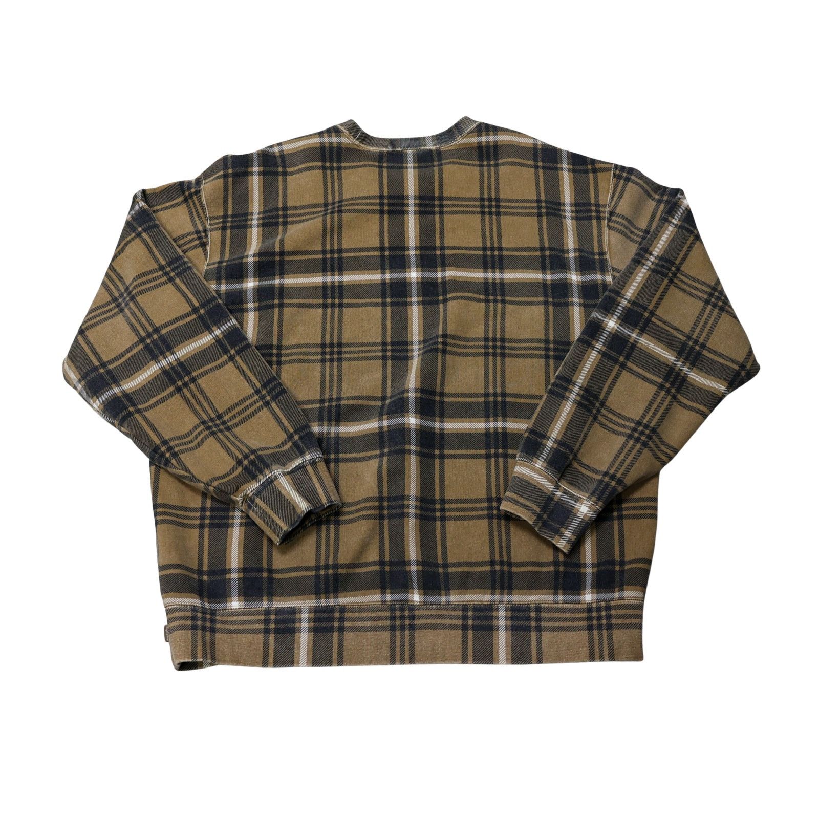 Supreme Supreme New York Plaid Crewneck Brown Size US L / EU 52-54 / 3 - 2 Thumbnail