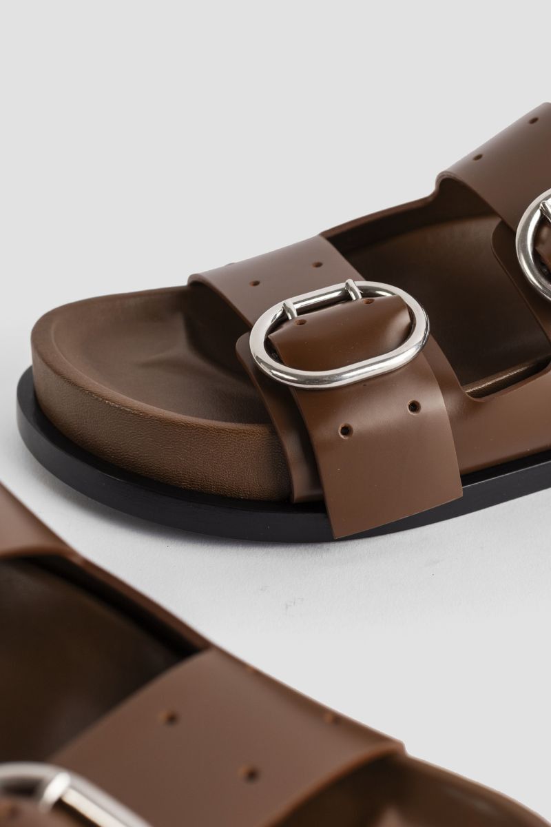 Jil Sander o1mt1gz0625 Flat Sandals in Brown Size US 7 / IT 37 - 2 Thumbnail