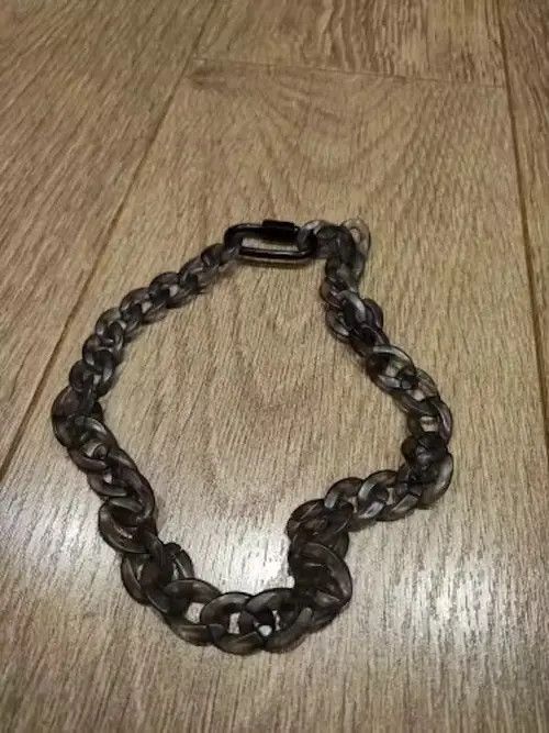 Other Acrylic Black Chain Lock Pendant Necklace Size ONE SIZE - 4 Thumbnail