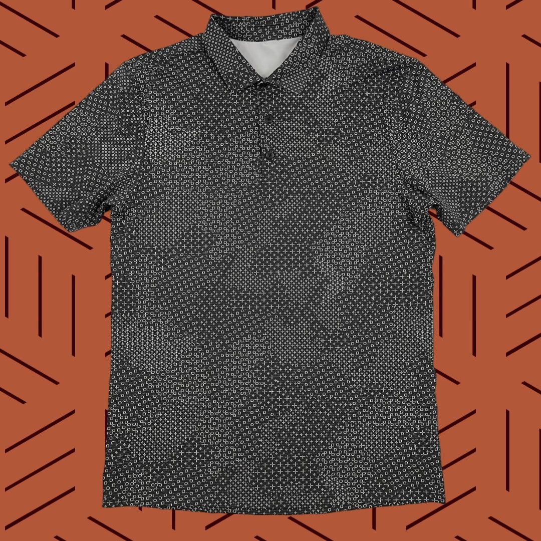 Lululemon Lululemon Propel Polo Shirt Mens M Geo Gray Black Active Stretch Golf Prep Polo Shirt Mens M Gray Geo Black Active Stretch Golf Prep Size US M / EU 48-50 / 2 - 1 Thumbnail