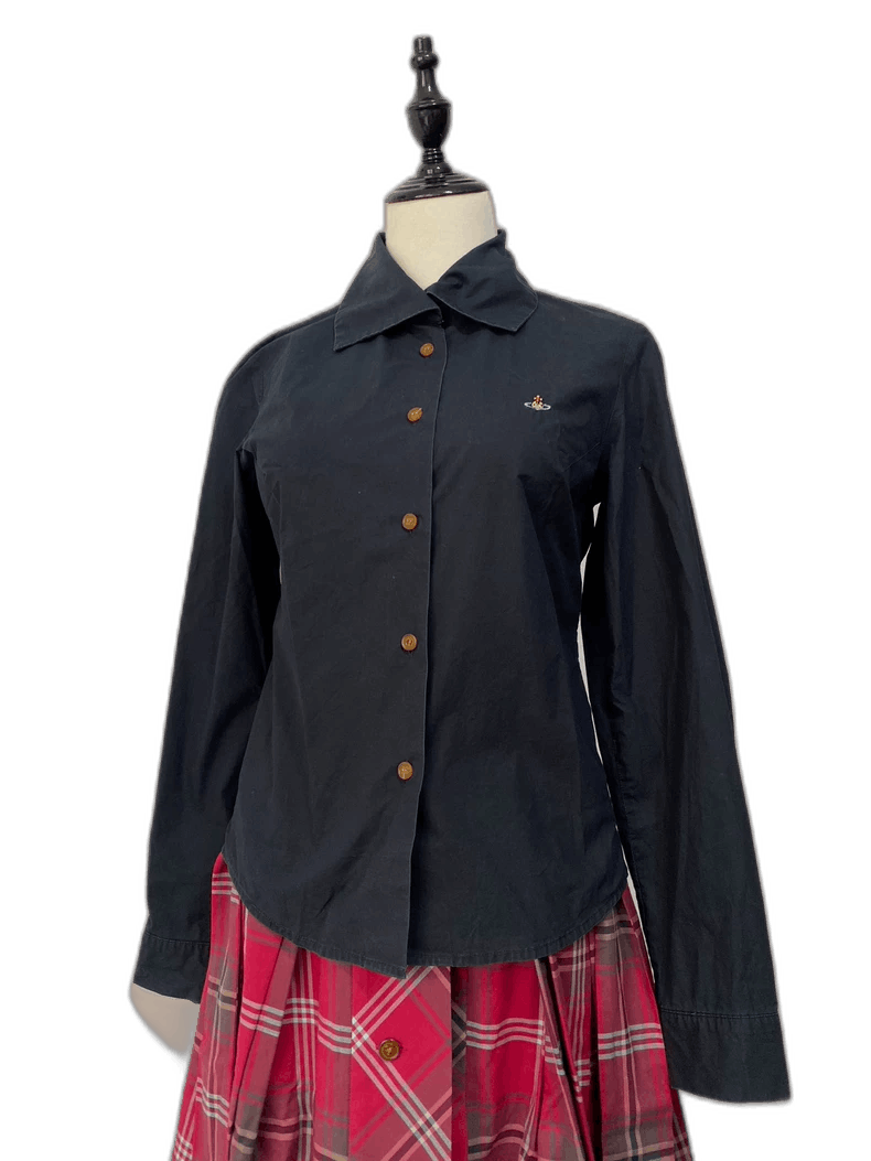 Vivienne Westwood Vivienne Westwood Vintage Black Shirt - dmc Size M / US 6-8 / IT 42-44 - 1 Thumbnail