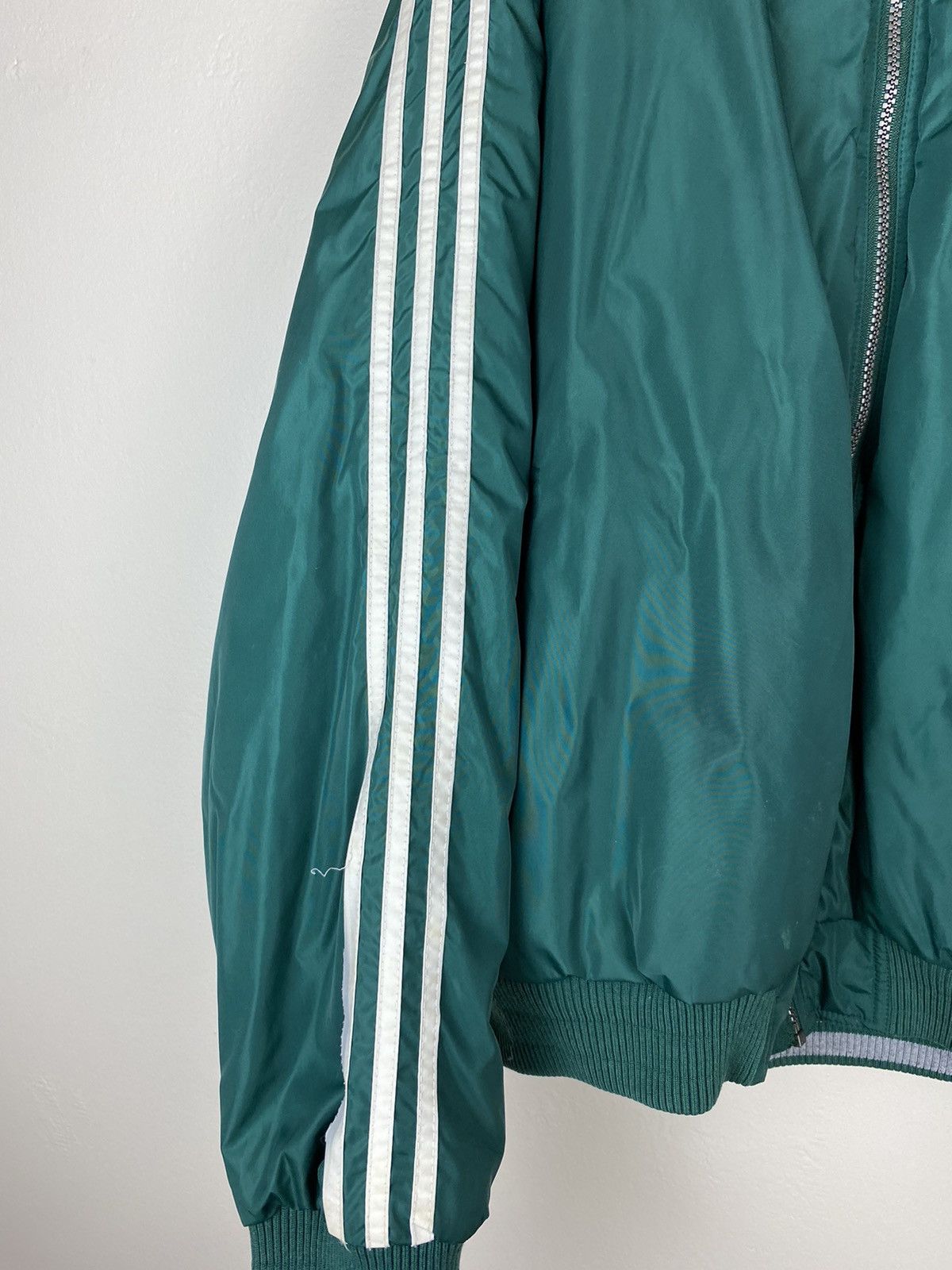 Adidas Vintage 90’s Reversible Adidas Green Zip Up Puffer Jacket Size US XL / EU 56 / 4 - 11 Thumbnail