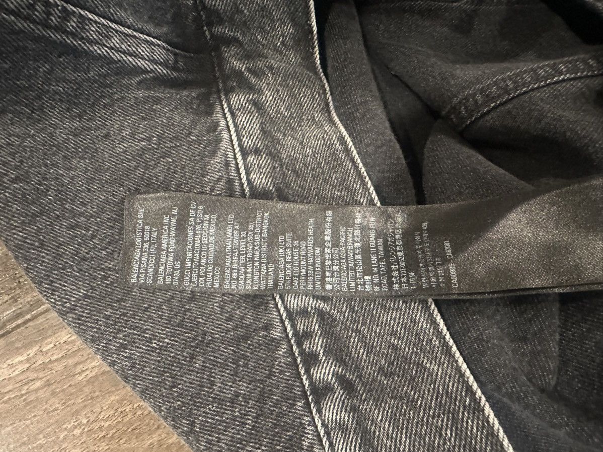 Balenciaga Balenciaga Matalica Denim Jacket Size US XL / EU 56 / 4 - 9 Thumbnail