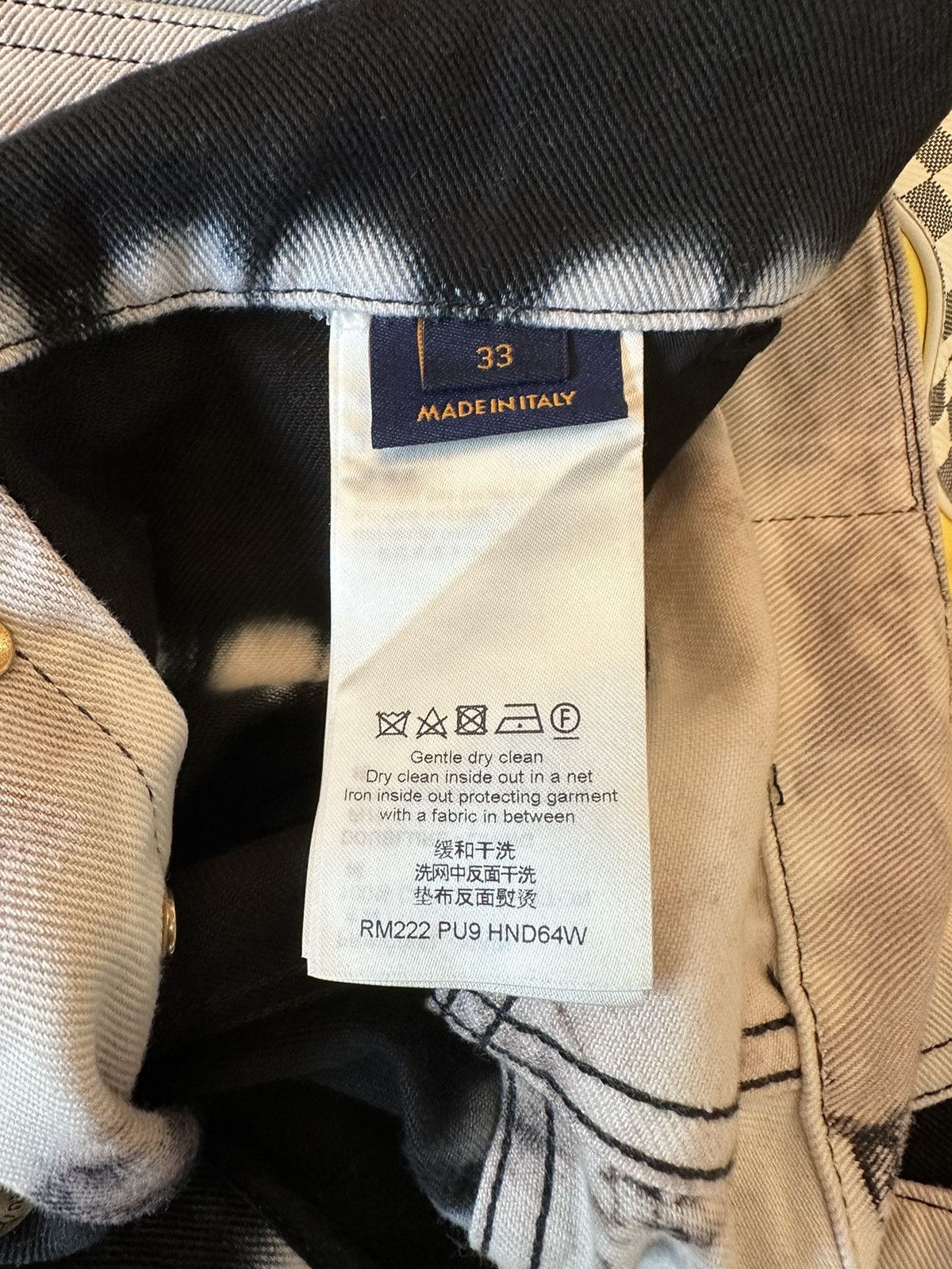 Louis Vuitton Virgil LV Tye Die Flared Monogram Denim Size US 33 - 6 Thumbnail