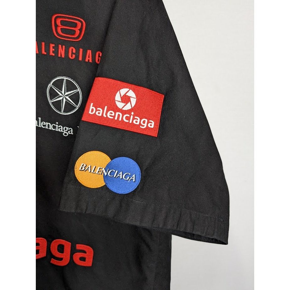 Balenciaga o1rshd1 Top League Shirt in Black Size US S / EU 44-46 / 1 - 8 Thumbnail