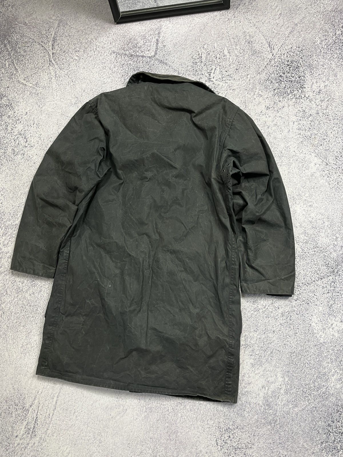 Barbour × Vintage Vintage Barbour A205 Border Waxed Coat Jacket C36/91cm Size US S / EU 44-46 / 1 - 17 Thumbnail