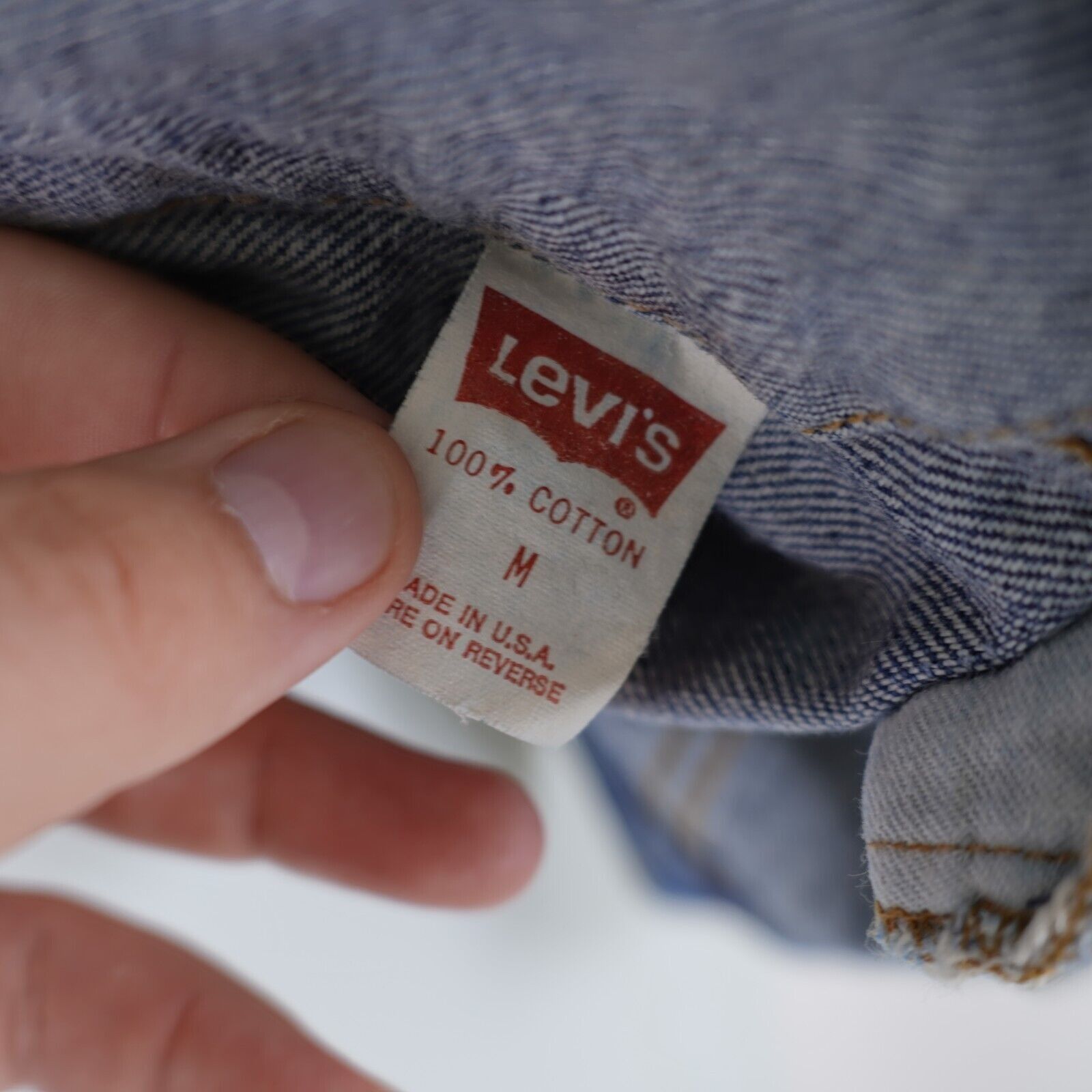 Levi's Vintage USA Levi's Blue Denim Jean Trucker Jacket Medium Size US M / EU 48-50 / 2 - 11 Thumbnail