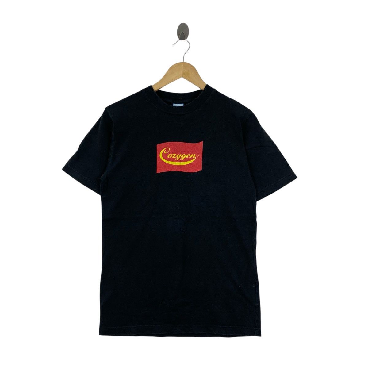 Japanese Brand Vintage Cozygen Japanese Streetwear Tee M Black 90s Box Logo Size US M / EU 48-50 / 2 - 1 Thumbnail