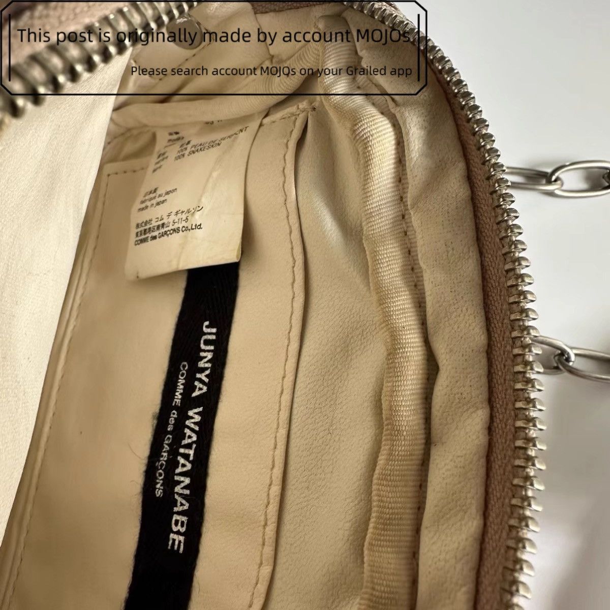 Junya Watanabe Junya Watanabe SnakeSkin Rivet Shoulder Bag mojos0034 Size ONE SIZE - 4 Thumbnail