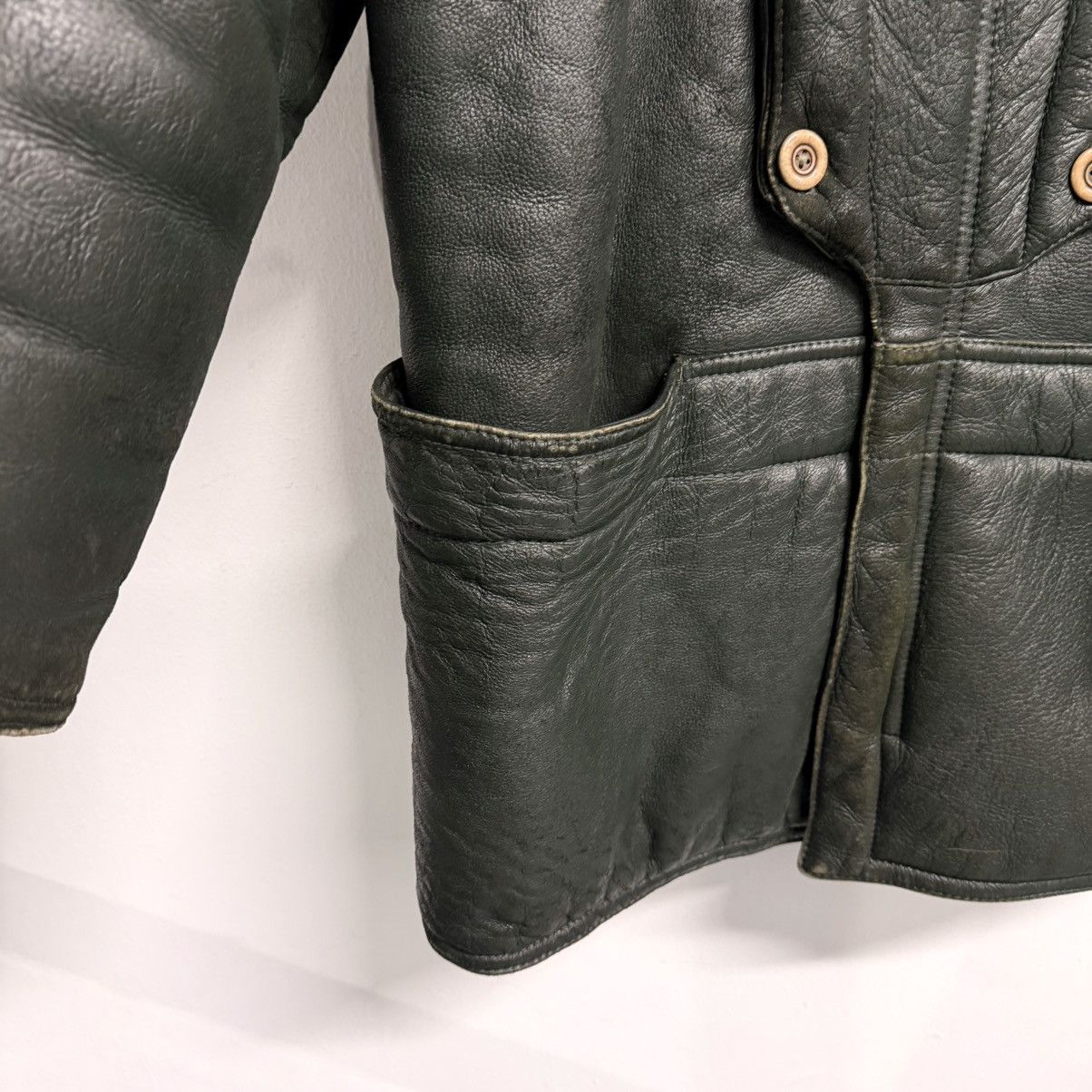 Marithe + Francois Girbaud MARITHÉ FRANÇOIS GIRBAUD 1980s Shearling Leather Jacket Size US XL / EU 56 / 4 - 7 Thumbnail