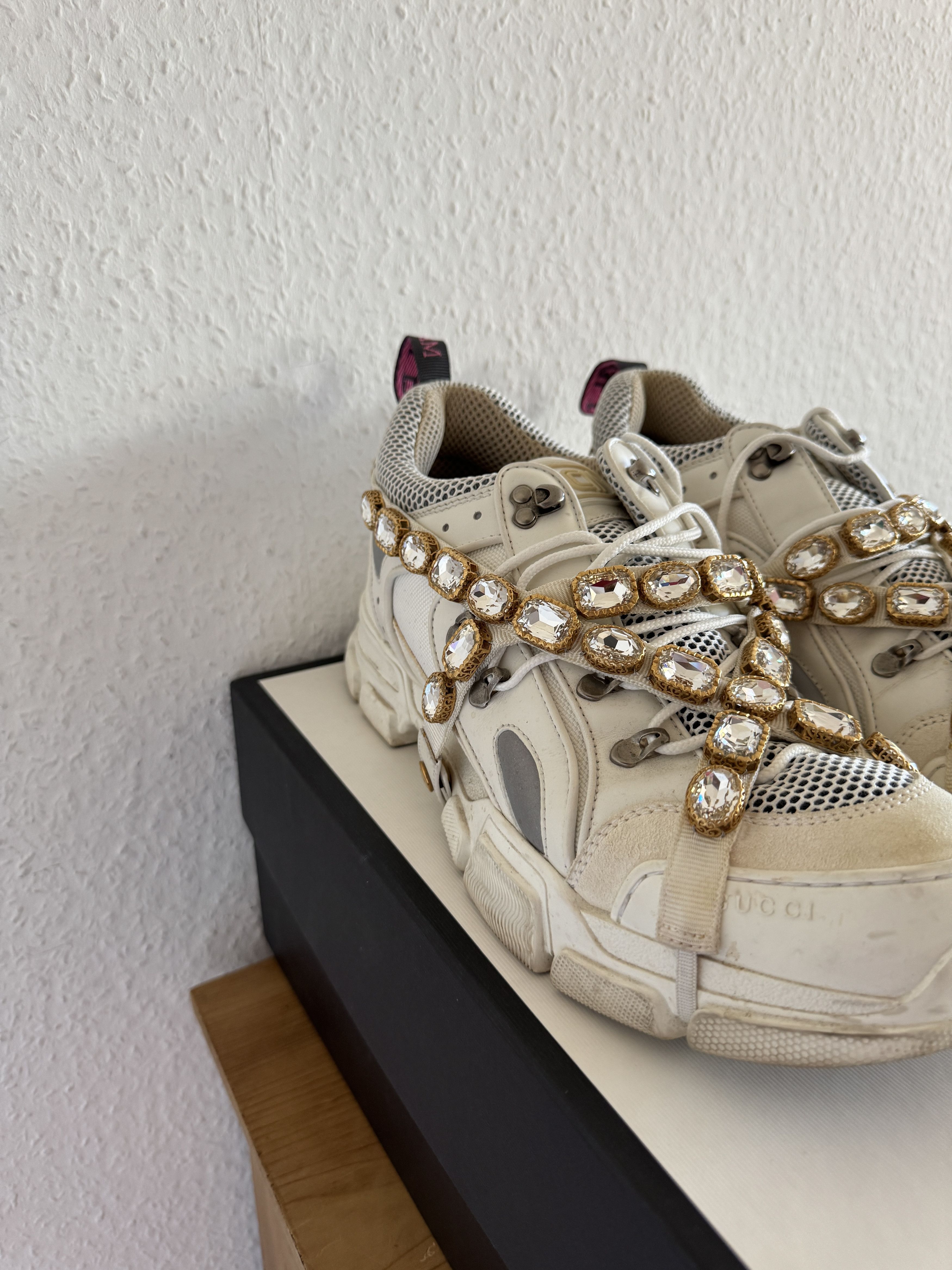 Gucci Flashtrek Sneaker with Removable Crystal Strap Size US 12.5 / EU 45-46 - 5 Thumbnail
