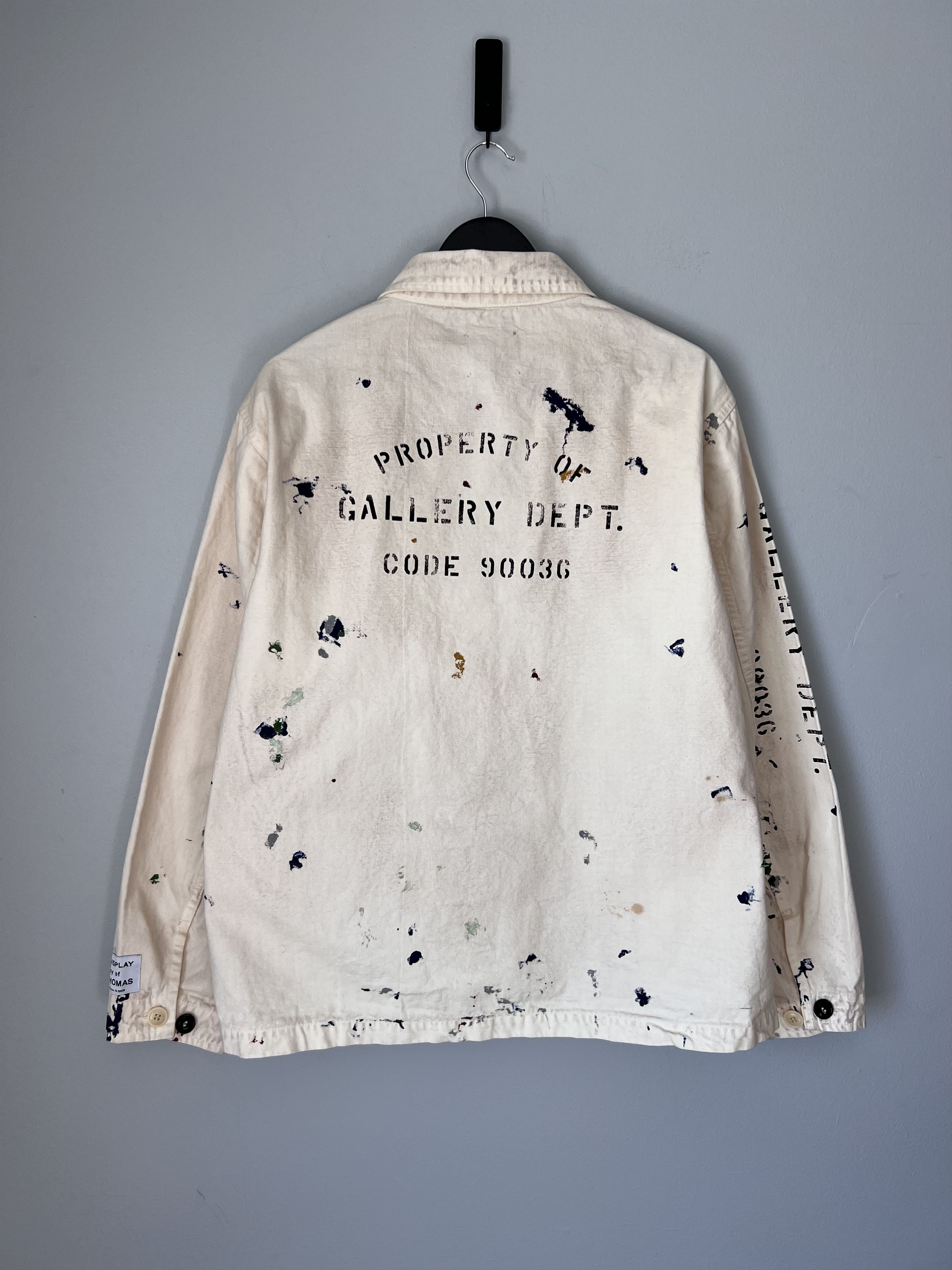 Gallery Dept. Gallery Dept. EP Paint Splatter Jacket in White Size US XXL / EU 58 / 5 - 7 Thumbnail