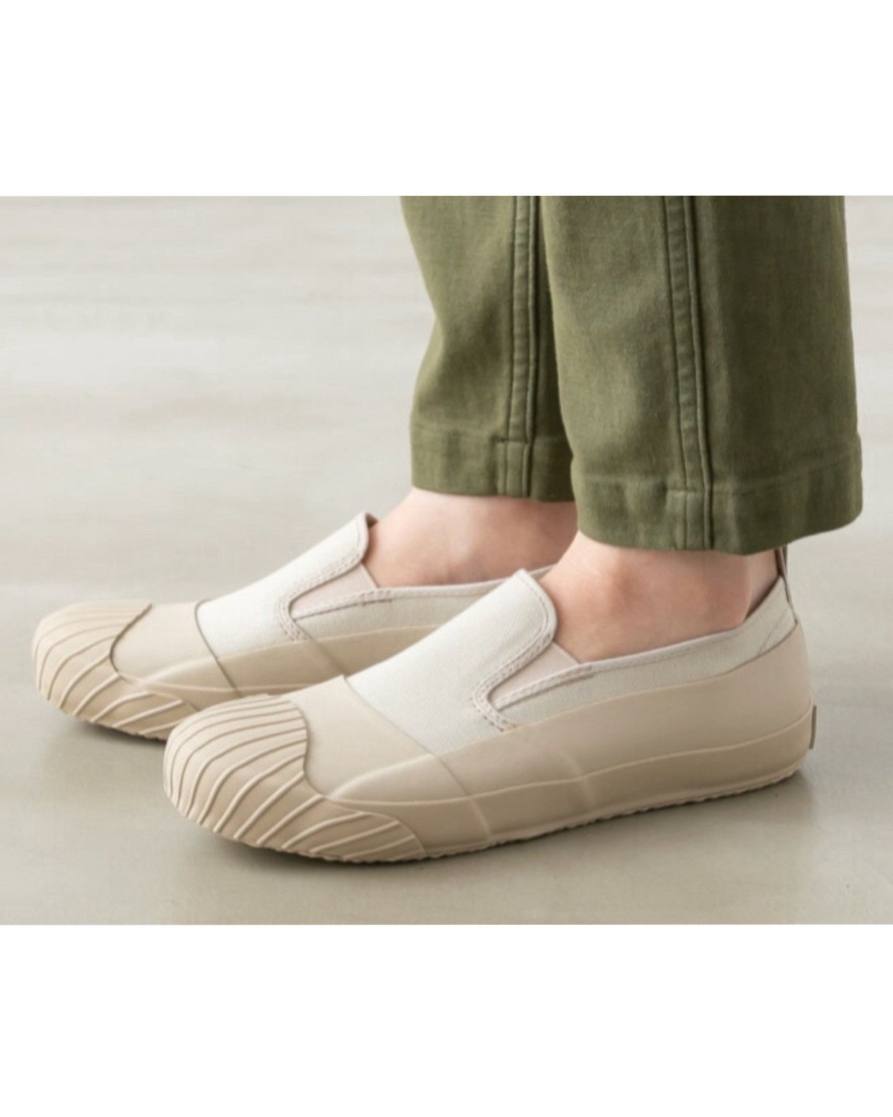 Vintage FW2017 SYSTEM LEATHER SLIP-ON SNEAKERS WITH RUBBER TOE CAP Size US 7.5 / EU 40-41 - 3 Thumbnail