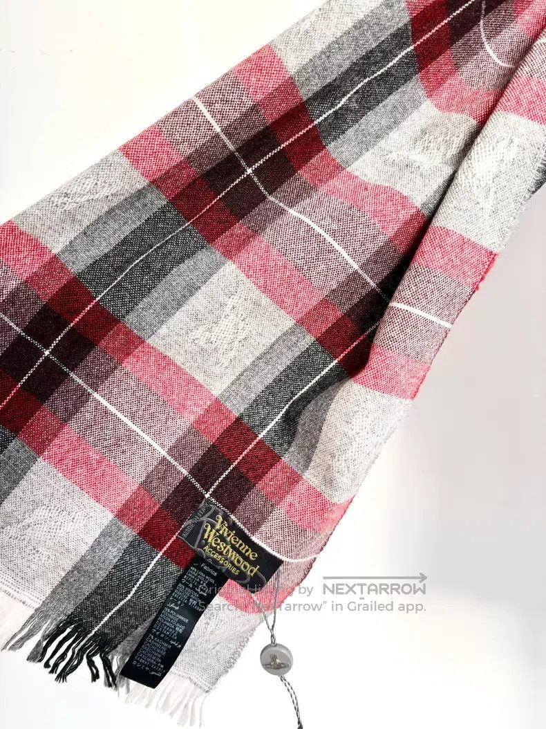 Vivienne Westwood Vivienne Westwood Vintage Red and Gray Full Print Saturn S Size ONE SIZE - 4 Thumbnail