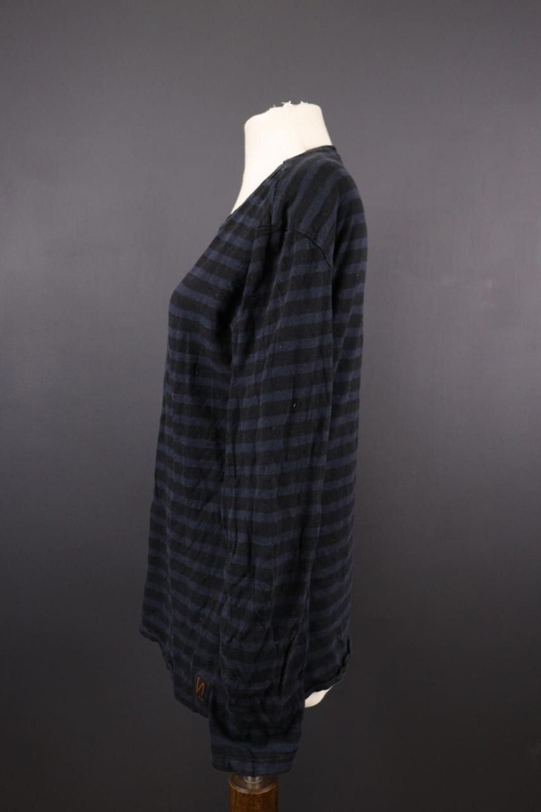Nudie Jeans Nudie Jeans Black Stripe Long Sleeve Top Shirt Size M Size M / US 6-8 / IT 42-44 - 4 Thumbnail