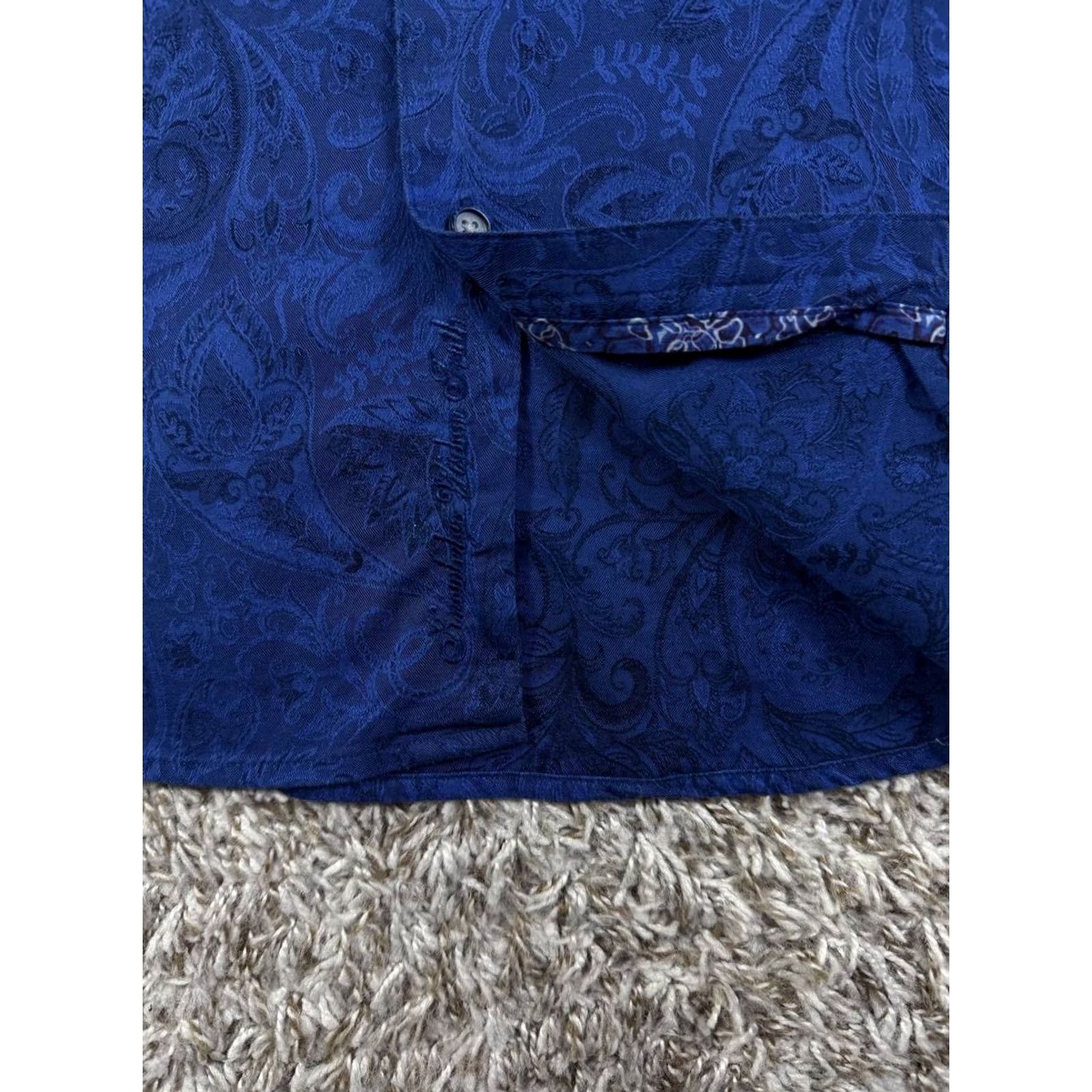 Robert Graham Robert Graham Long Sleeve Shirt Men Small Button-Up Royal Blue Size US S / EU 44-46 / 1 - 5 Thumbnail