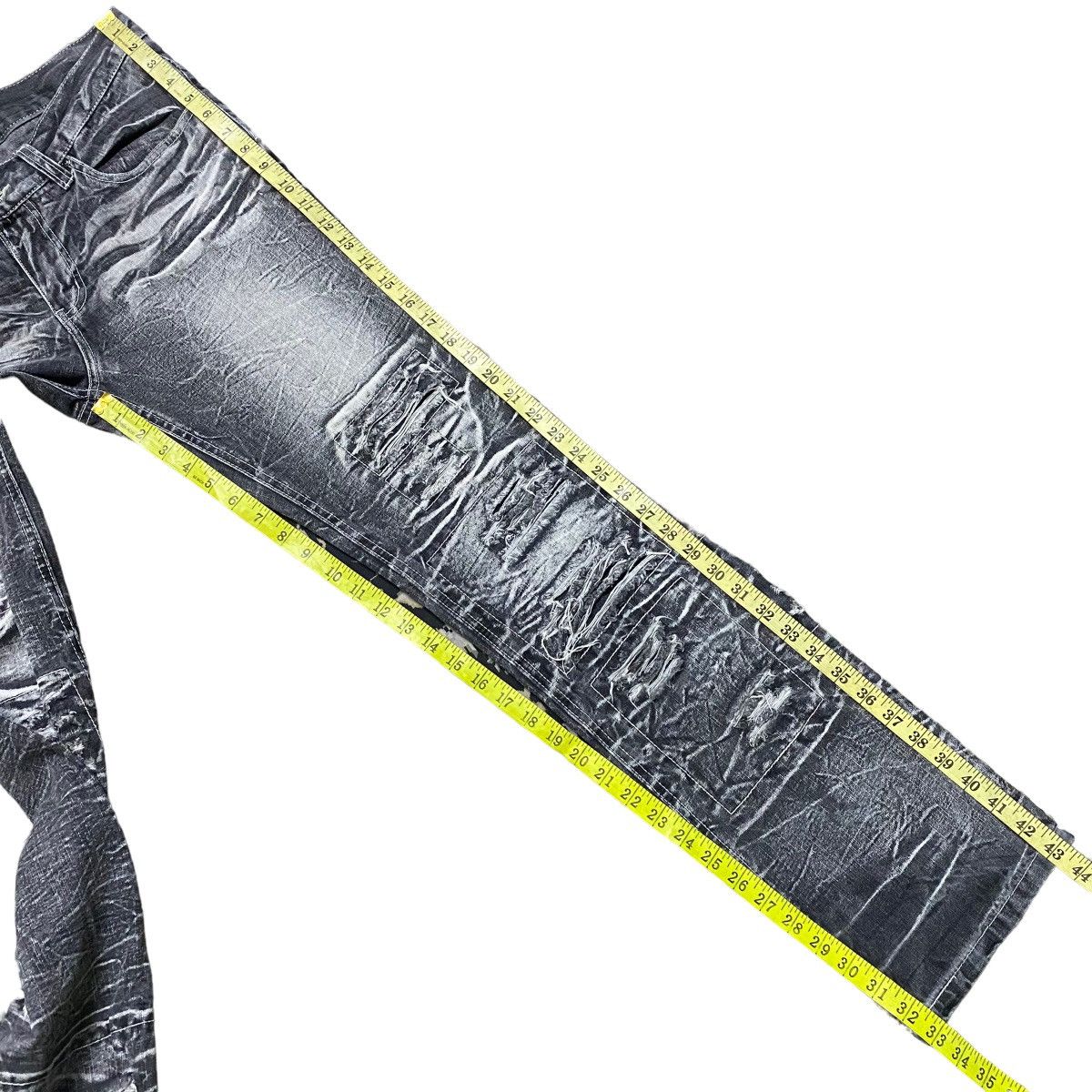 Japanese Brand Japanese Brand Lowbox Crust Distressed Denim Jeans Acidwash Size US 32 / EU 48 - 19 Thumbnail