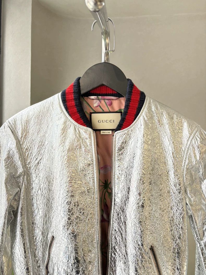 Gucci Gucci Silver jacket 2502-Nextarrow Size US XXS / EU 40 - 4 Thumbnail