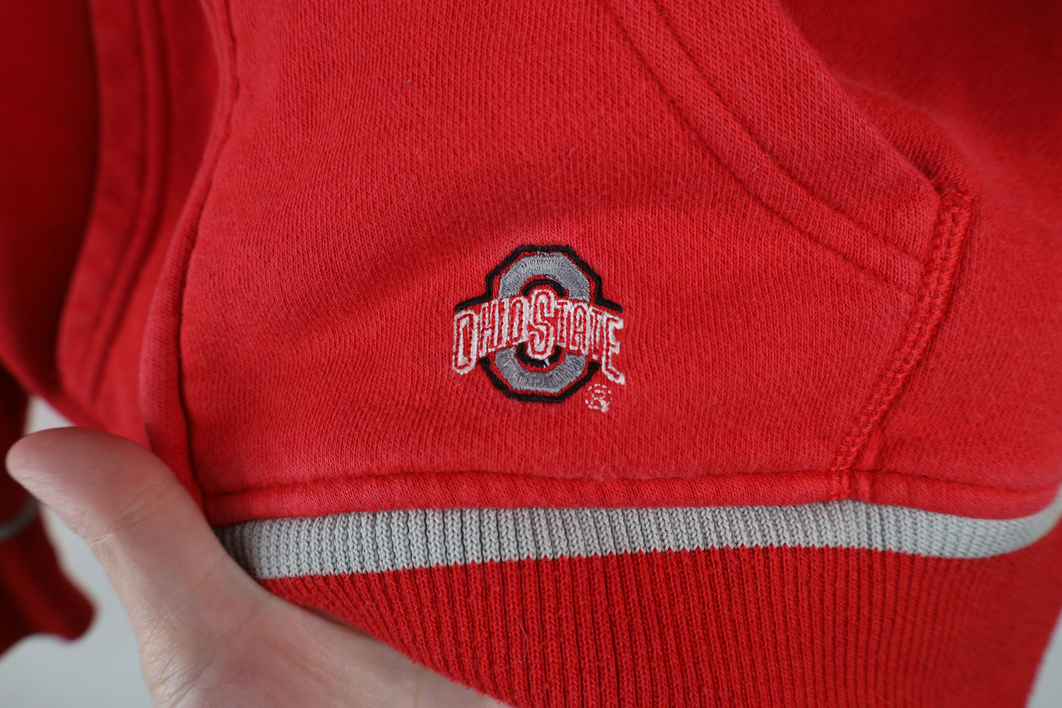 Nike × Vintage Vintage Nike Mini Swoosh Ohio State University Hoodie Red Size XL / US 12-14 / IT 48-50 - 8 Thumbnail