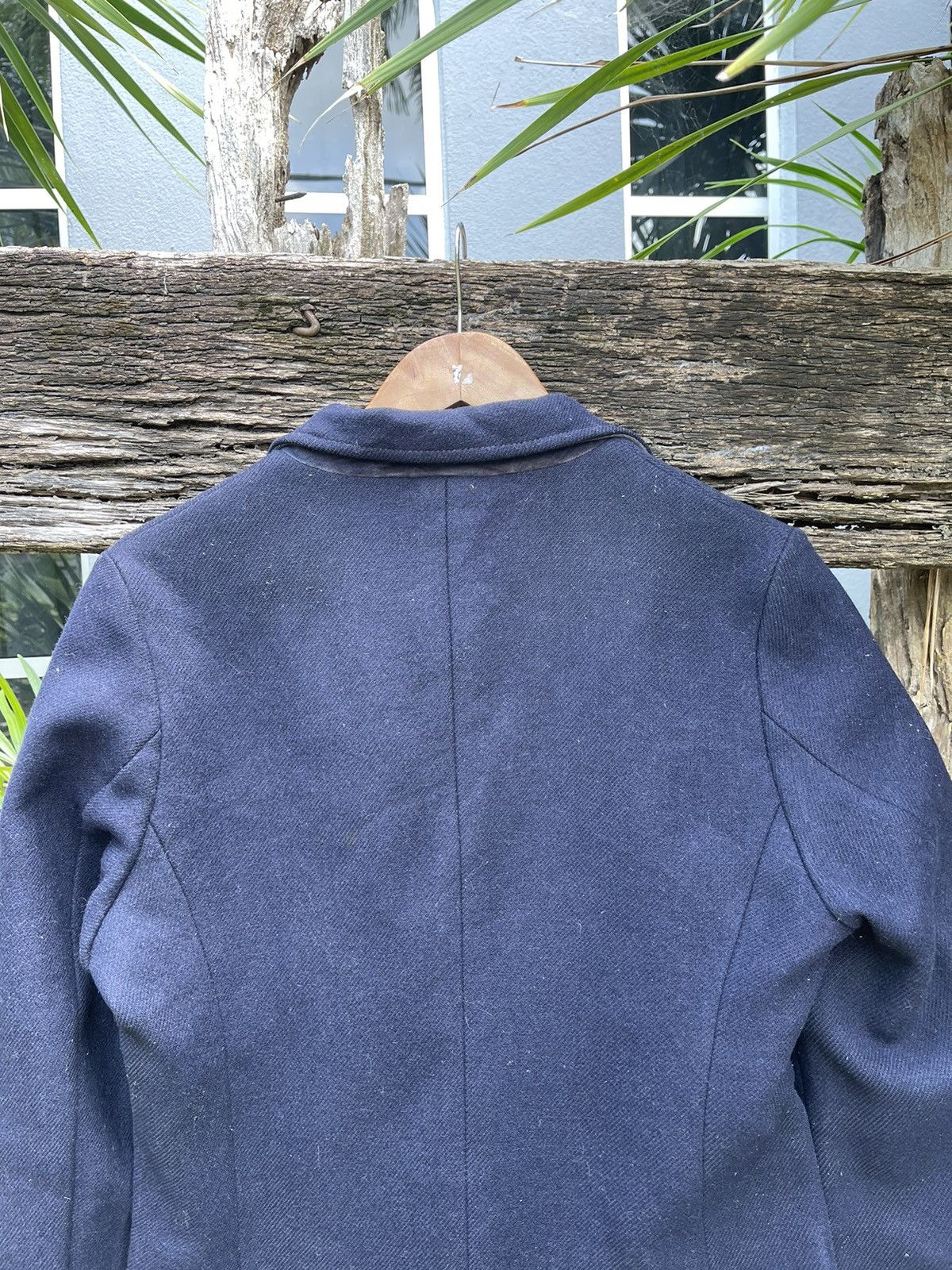 ABAHOUSE Abahouse Navy Wool Blend Overcoat - Size 2 (Japanese Medium) Size US S / EU 44-46 / 1 - 8 Thumbnail
