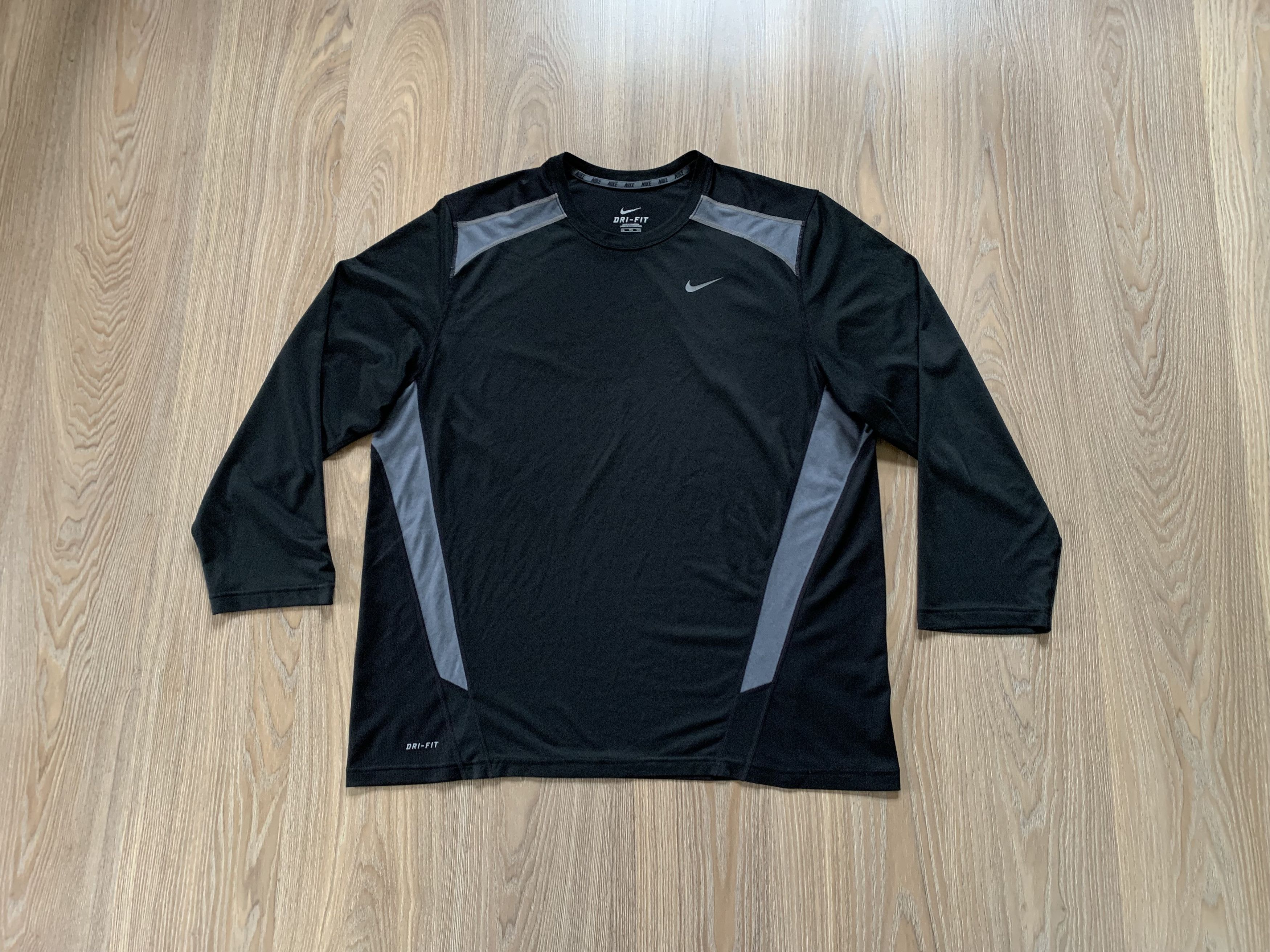 Nike × Vintage Nike Vintage Black Training Long Sleeve Shirt Size US XXL / EU 58 / 5 - 9 Thumbnail