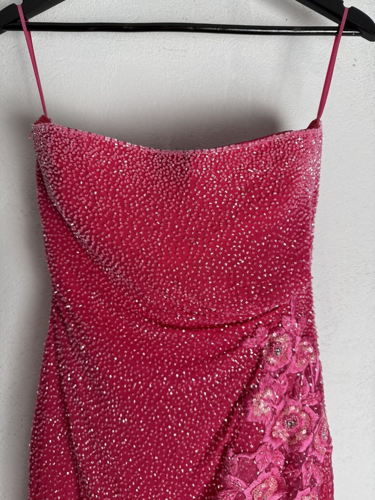 Other Dolce Jovani Silk Beaded Strapless Evening Gown Couture y2k Size M / US 6-8 / IT 42-44 - 4 Thumbnail
