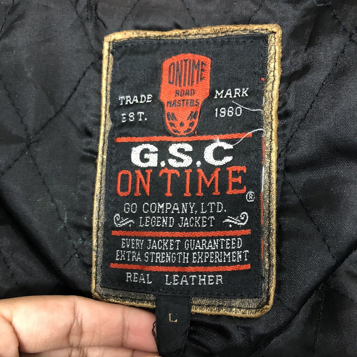 Japanese Brand 📌Vintage True Leather Biker Jacket On Time Road Master Rare Size US L / EU 52-54 / 3 - 21 Thumbnail