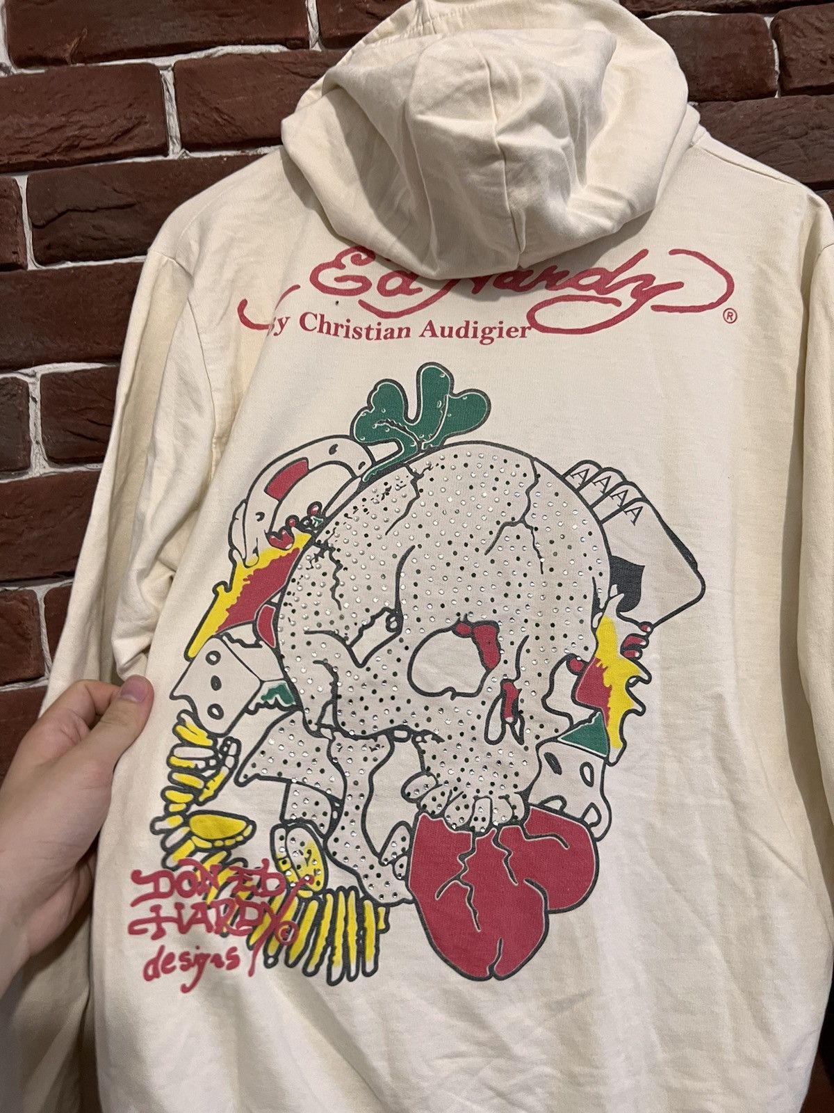Ed Hardy Rare Ed Hardy Christian Audigier Devil Drip Hype Y2K Hoodie Size US S / EU 44-46 / 1 - 4 Thumbnail