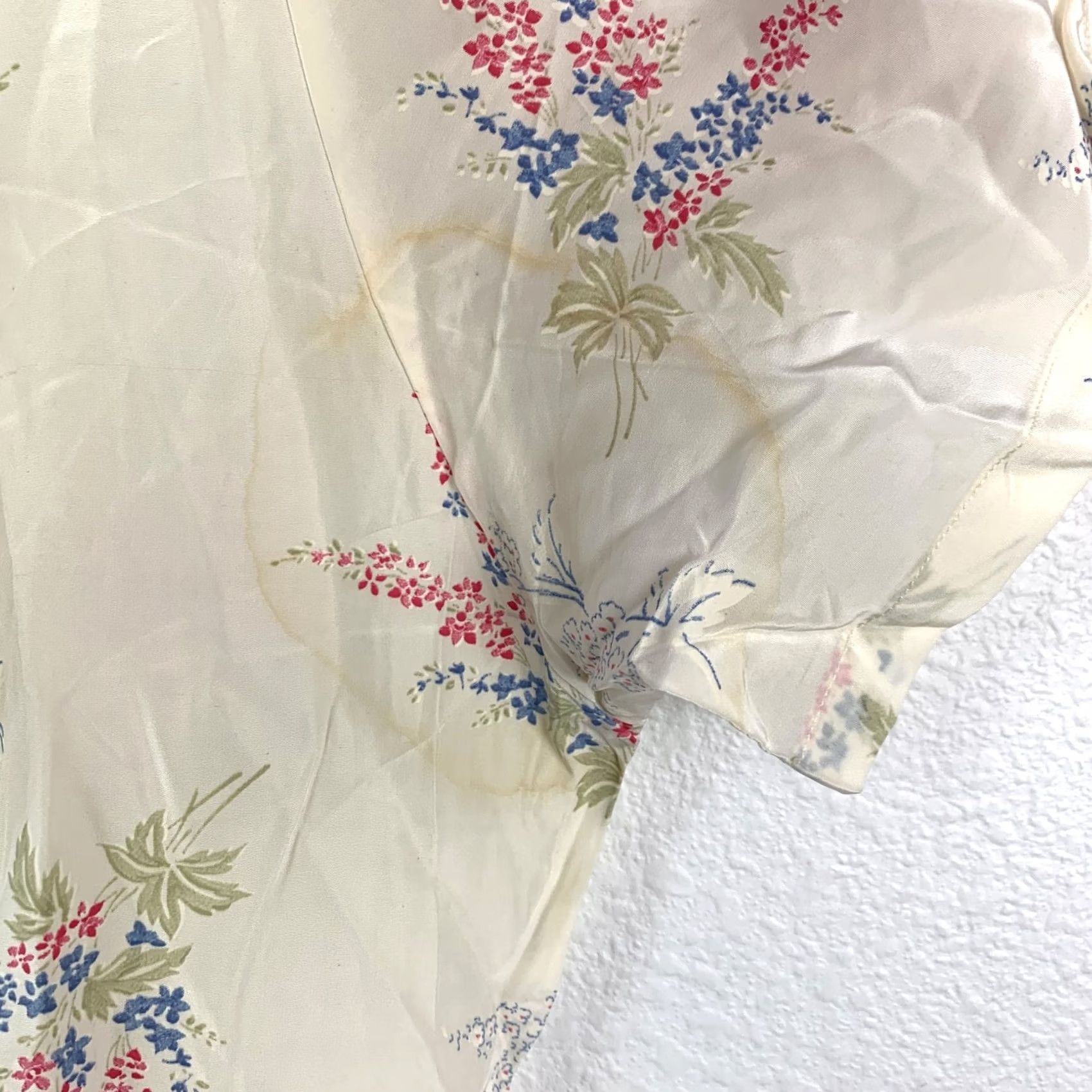 Vintage VINTAGE Corticelli Maxi Dress Women's 34 Cream Floral Rayon 1930s Art Deco 56in Sleeves 7.5in Day/Cocktail Size XXS / US 00 / IT 34 - 7 Thumbnail