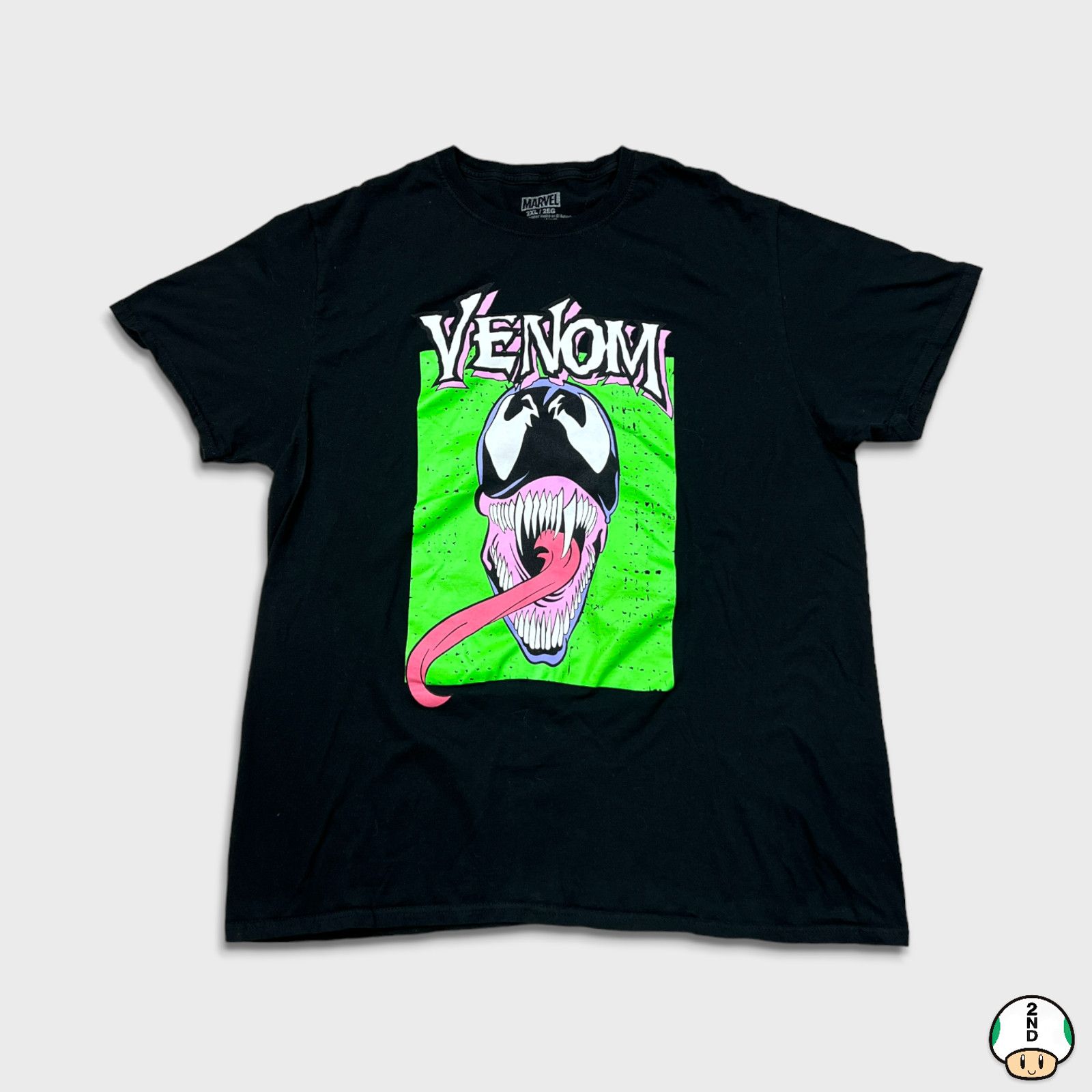 Marvel Comics × Vintage Marvel Venom T Shirt 2XL Black Spider Man Movie Graphic Tee Size US XXL / EU 58 / 5 - 1 Thumbnail