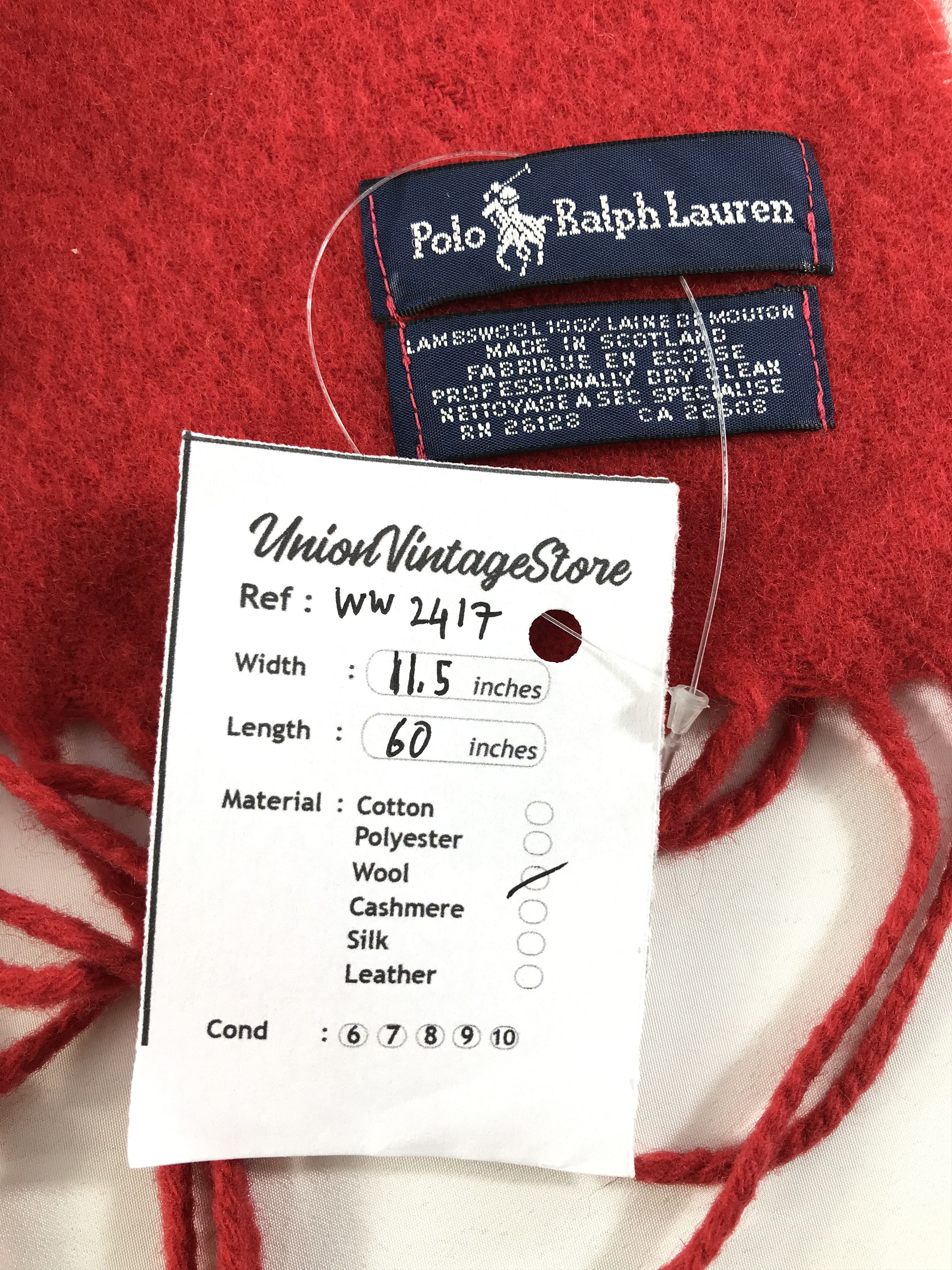 Polo Ralph Lauren × Vintage Polo Ralph Lauren Scarf / Muffler / Neckwear - WW2417 Size ONE SIZE - 5 Thumbnail