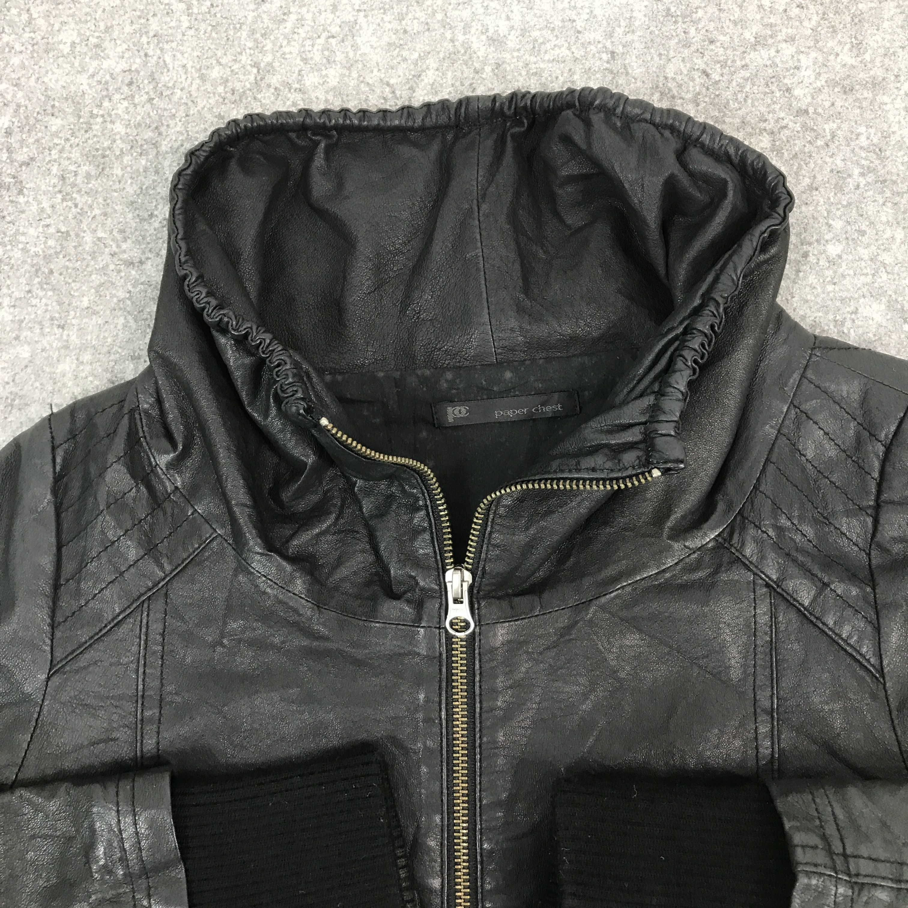 14th Addiction × Japanese Brand IFSIXWASNINE STYLE PAPER CRAFT LEATHER JACKET Size US S / EU 44-46 / 1 - 8 Thumbnail