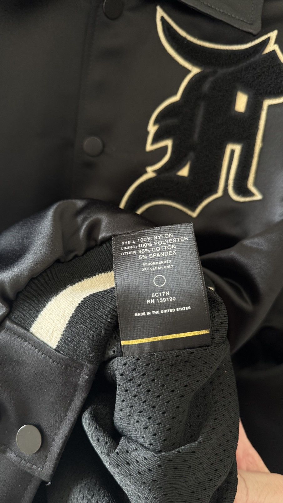 Fear of God Fear of God 5th Fifth Satin Manuel Baseball Coaches Jacket Size US M / EU 48-50 / 2 - 8 Thumbnail