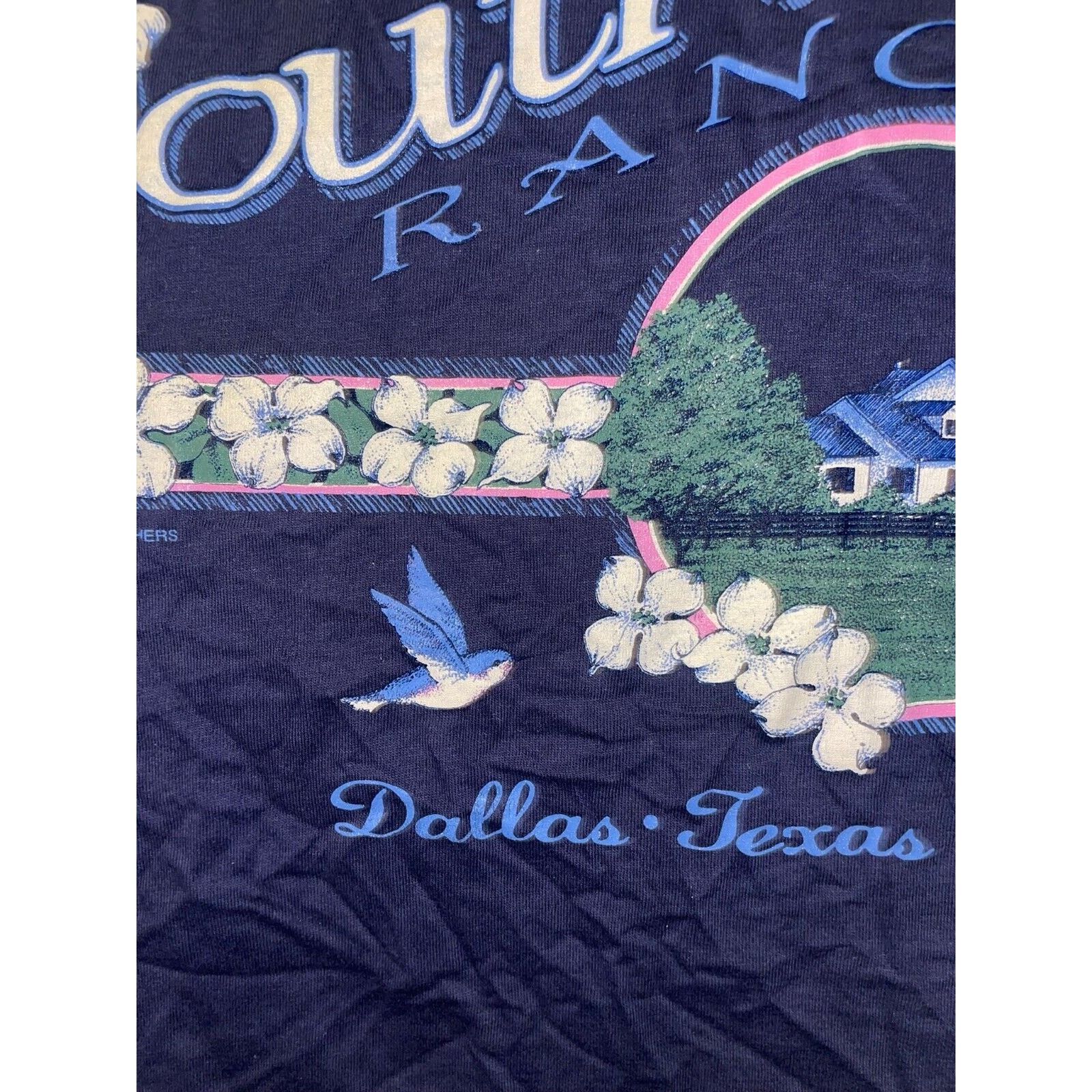 Warner Bros Vintage Southfork Ranch Shirt Dallas TV Show Tee 90s Large Size US L / EU 52-54 / 3 - 5 Thumbnail