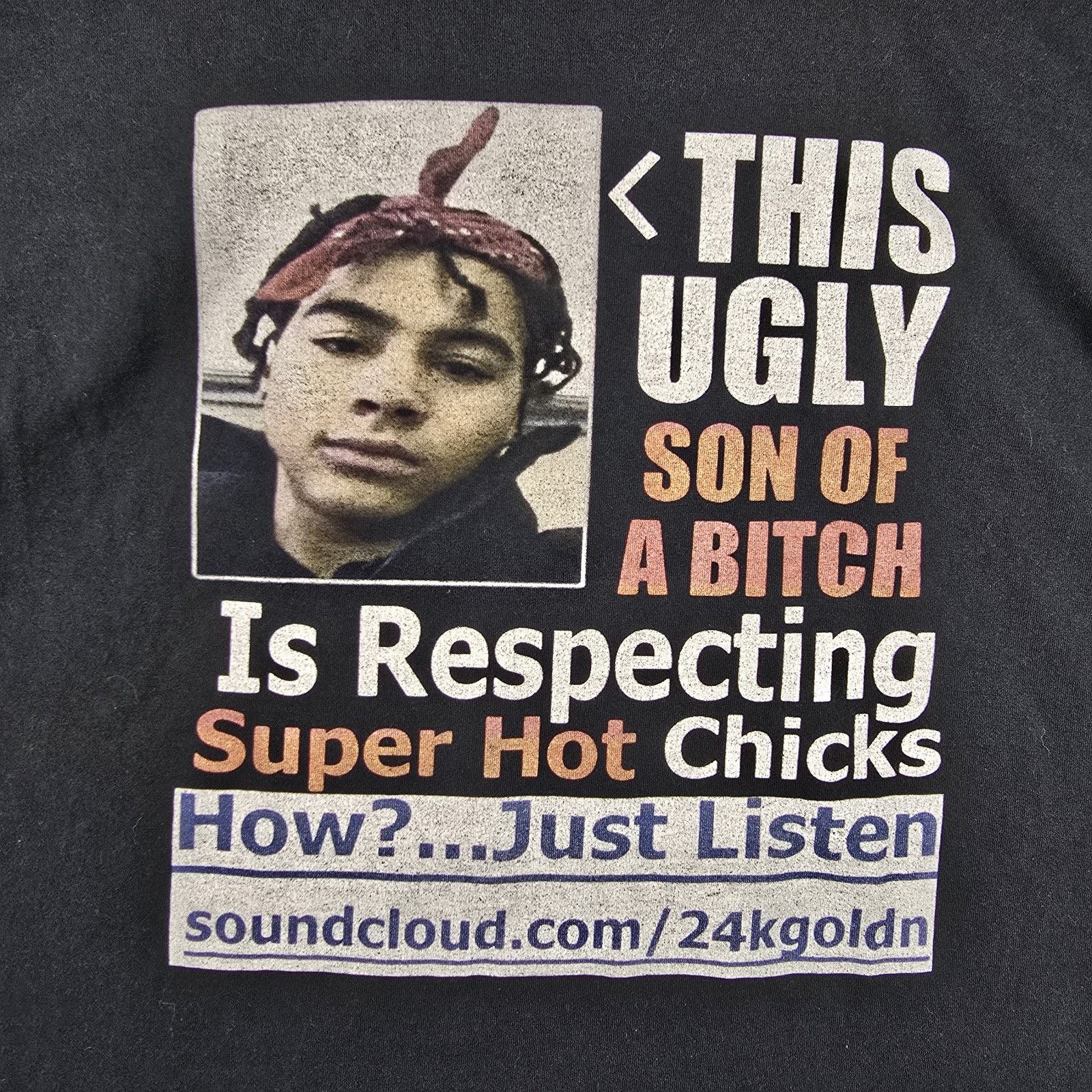 Gildan RARE 24kGoldn Rap Tee Shirt Size XL SoundCloud Ugly SOB Size US XL / EU 56 / 4 - 3 Thumbnail