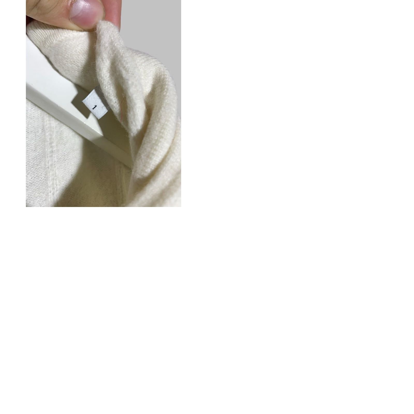 Sandro Sandro Women’s Wool Sweater Size 1 Beige V-Neck Long Sleeve Size XS / US 0-2 / IT 36-38 - 9 Thumbnail