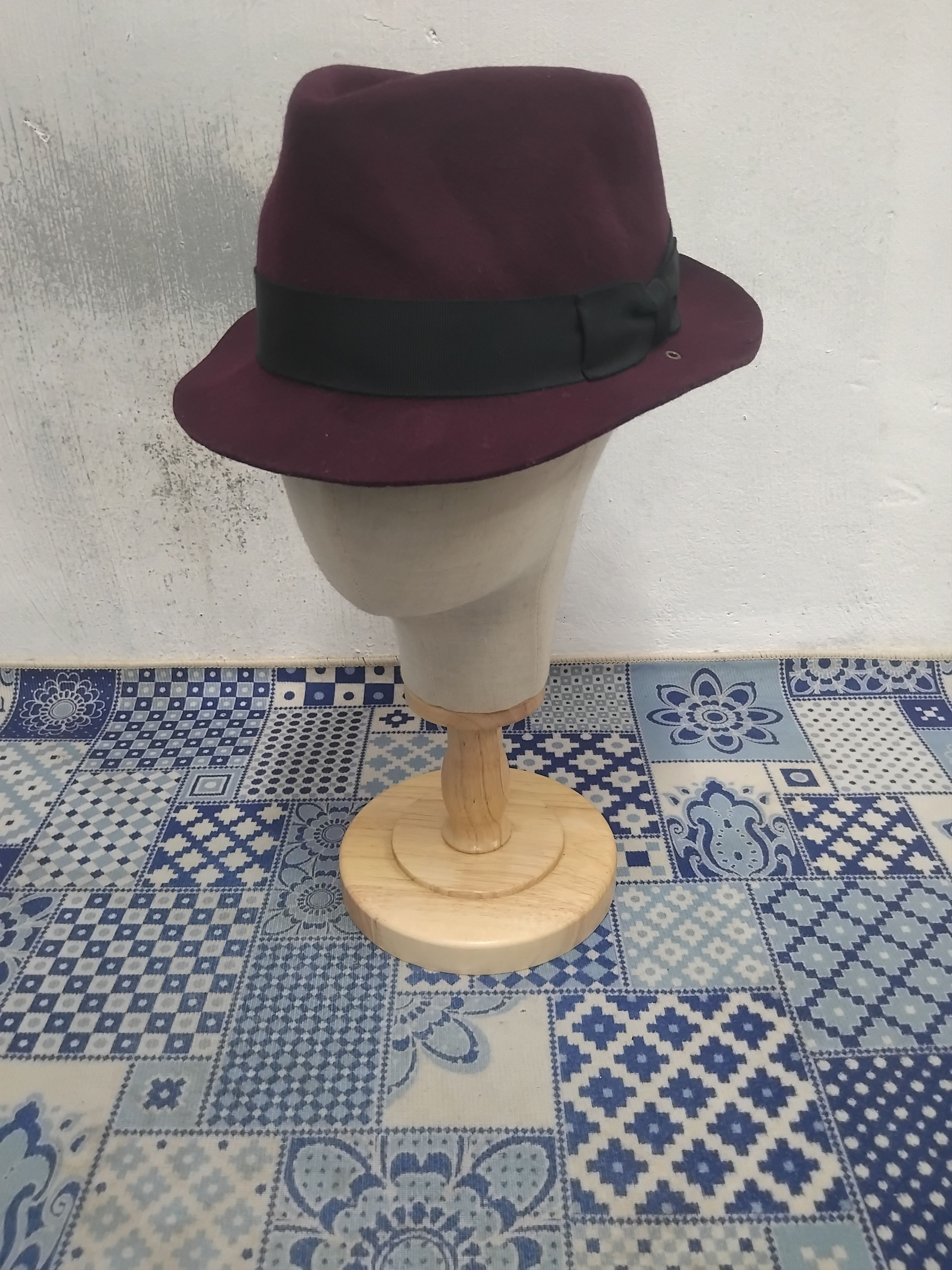 CA4LA CA4LA Made in Japan marron wool fedora hat Size ONE SIZE - 1 Thumbnail