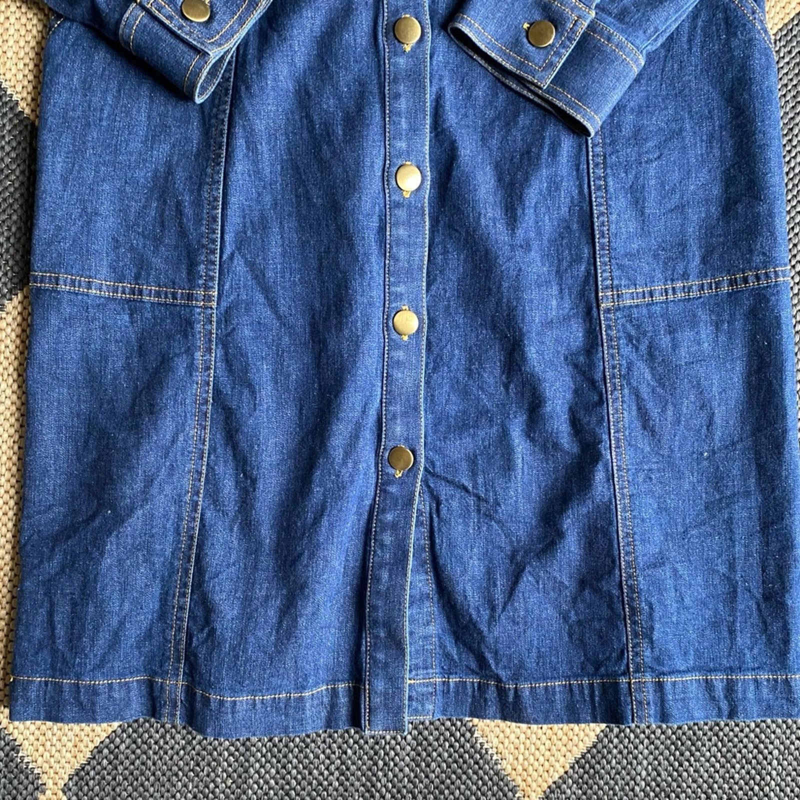 UNTUCKit UNTUCKit • Annie Cotton Lycra Women’s Denim Shirt Dress 8 Size M / US 6-8 / IT 42-44 - 10 Thumbnail