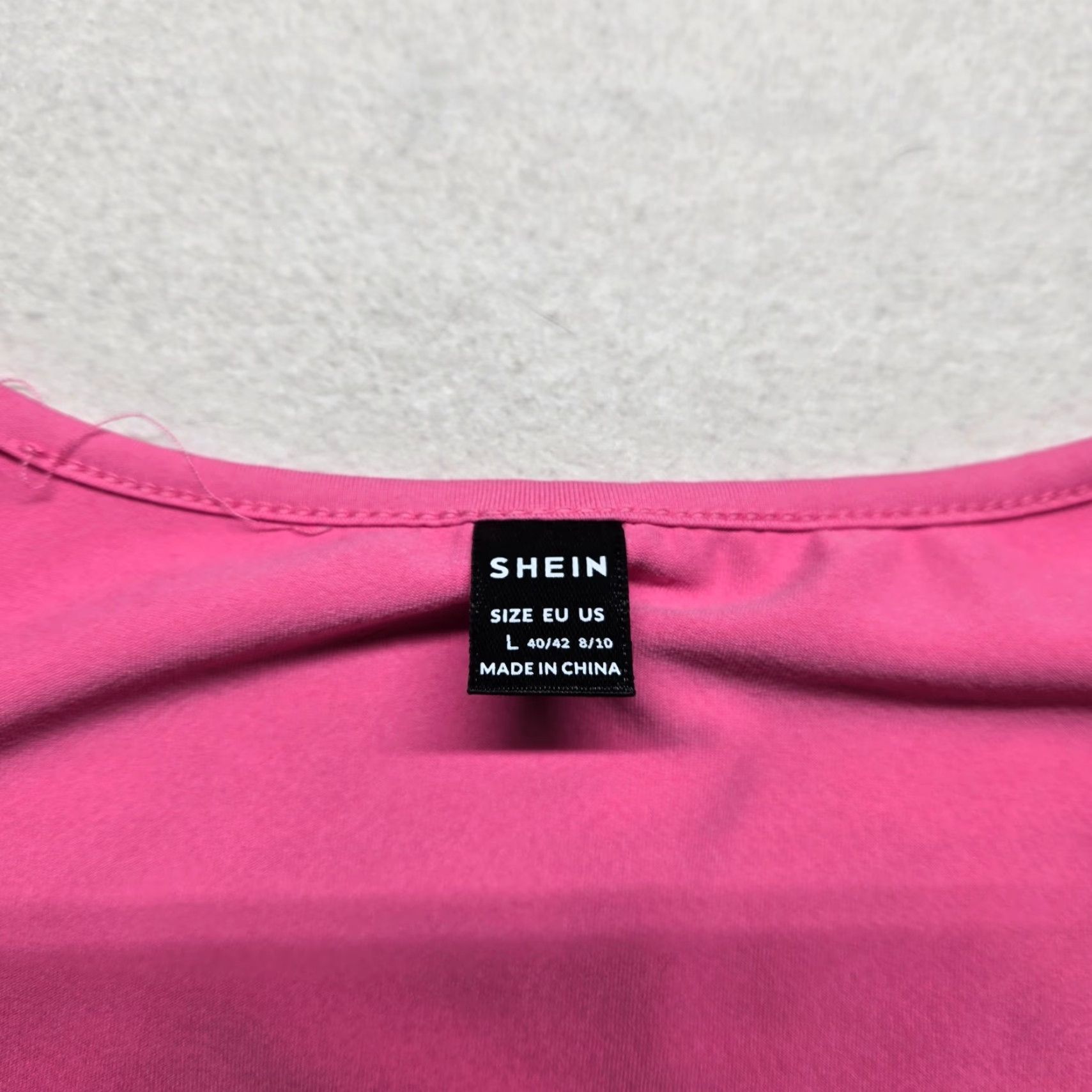 Shein SHEIN Solid Pink Short Sleeve Dress Women's L Large Size 36" / US 14 / IT 50 - 3 Thumbnail