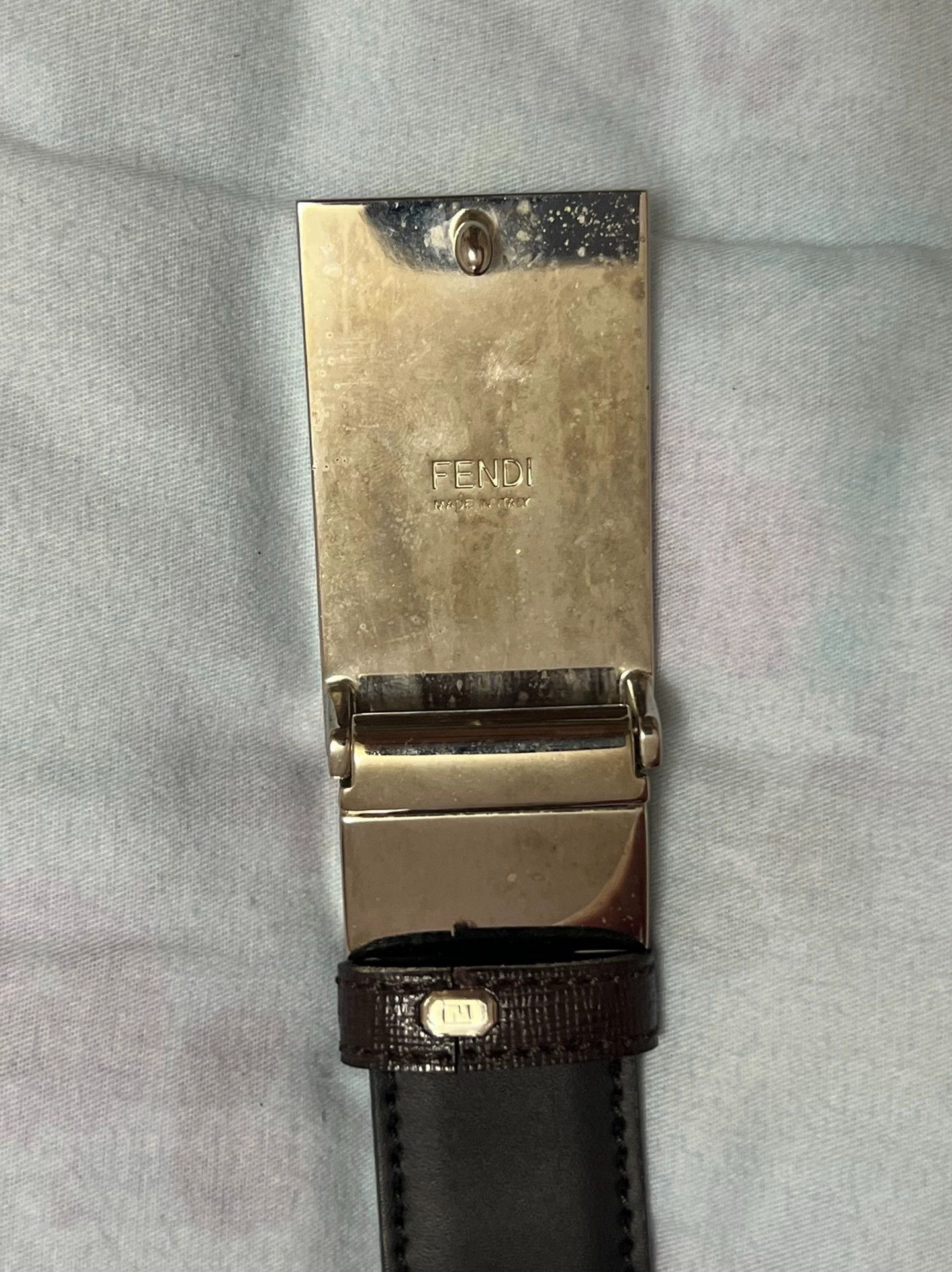 Fendi Fendi Double-Sided Belt Black & Yellow Size 95 Size ONE SIZE - 5 Thumbnail